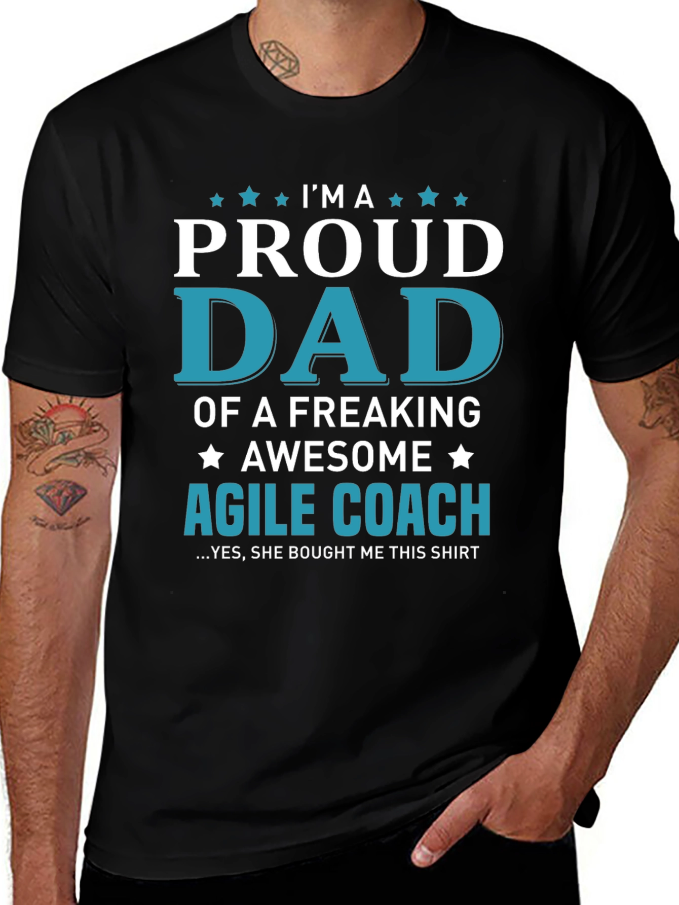Variant 15 of Proud Dad of an Agile Coach Graphic T-Shirt