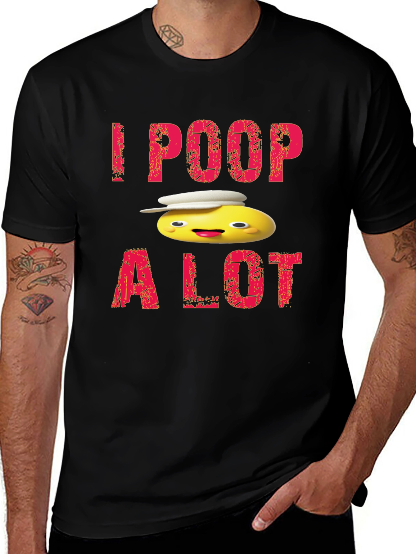 Variant 12 of I Poop A Lot Cartoon T-Shirt