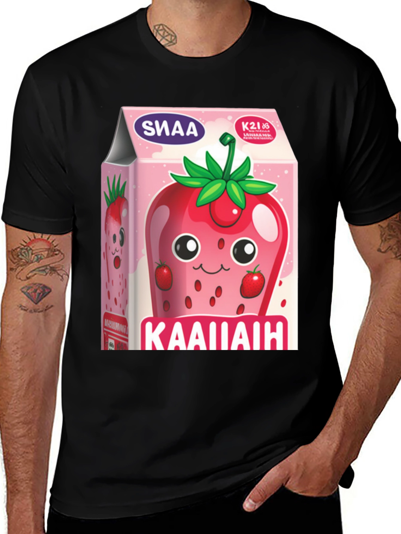 Variant 15 of Strawberry Juice Box Graphic Tee