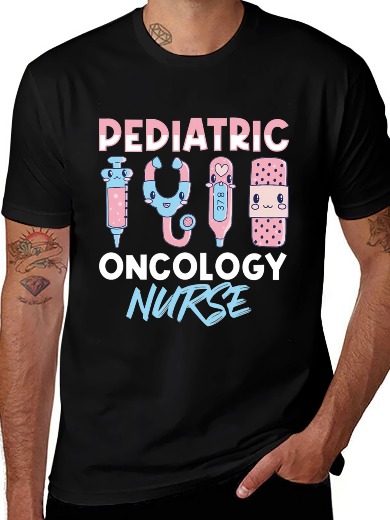 Pediatric Oncology Nurse T-Shirt - Cute Medical Design