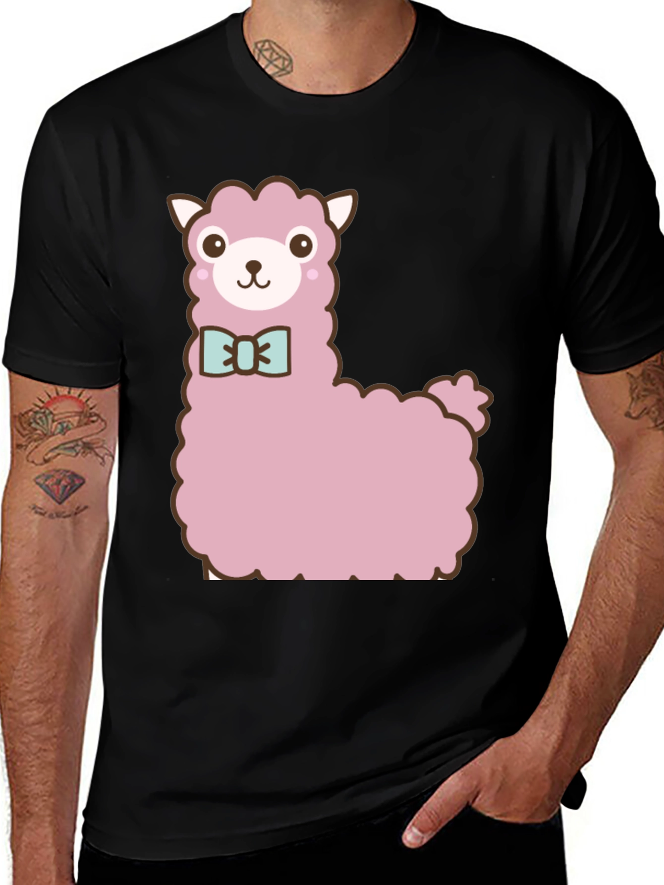 Cute Llama T-Shirt - Adorable Pink Alpaca Tee