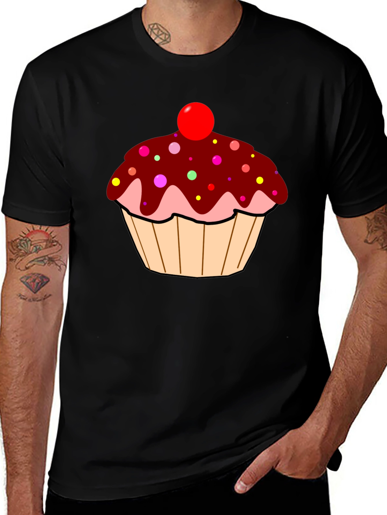 Variant 16 of Cupcake Graphic Tee - Sweet Treat Shirt