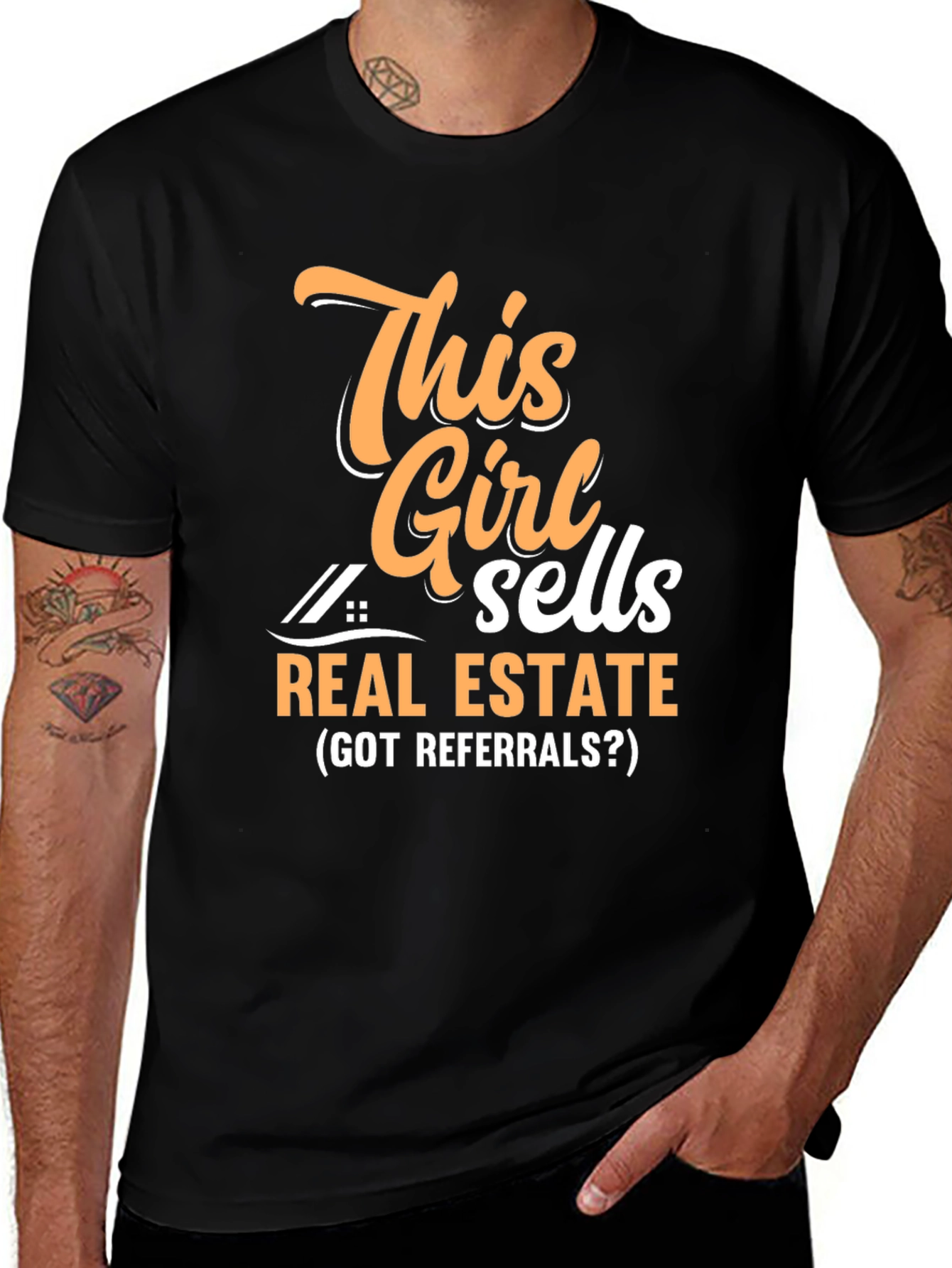Variant 2 of This Girl Sells Real Estate T-Shirt