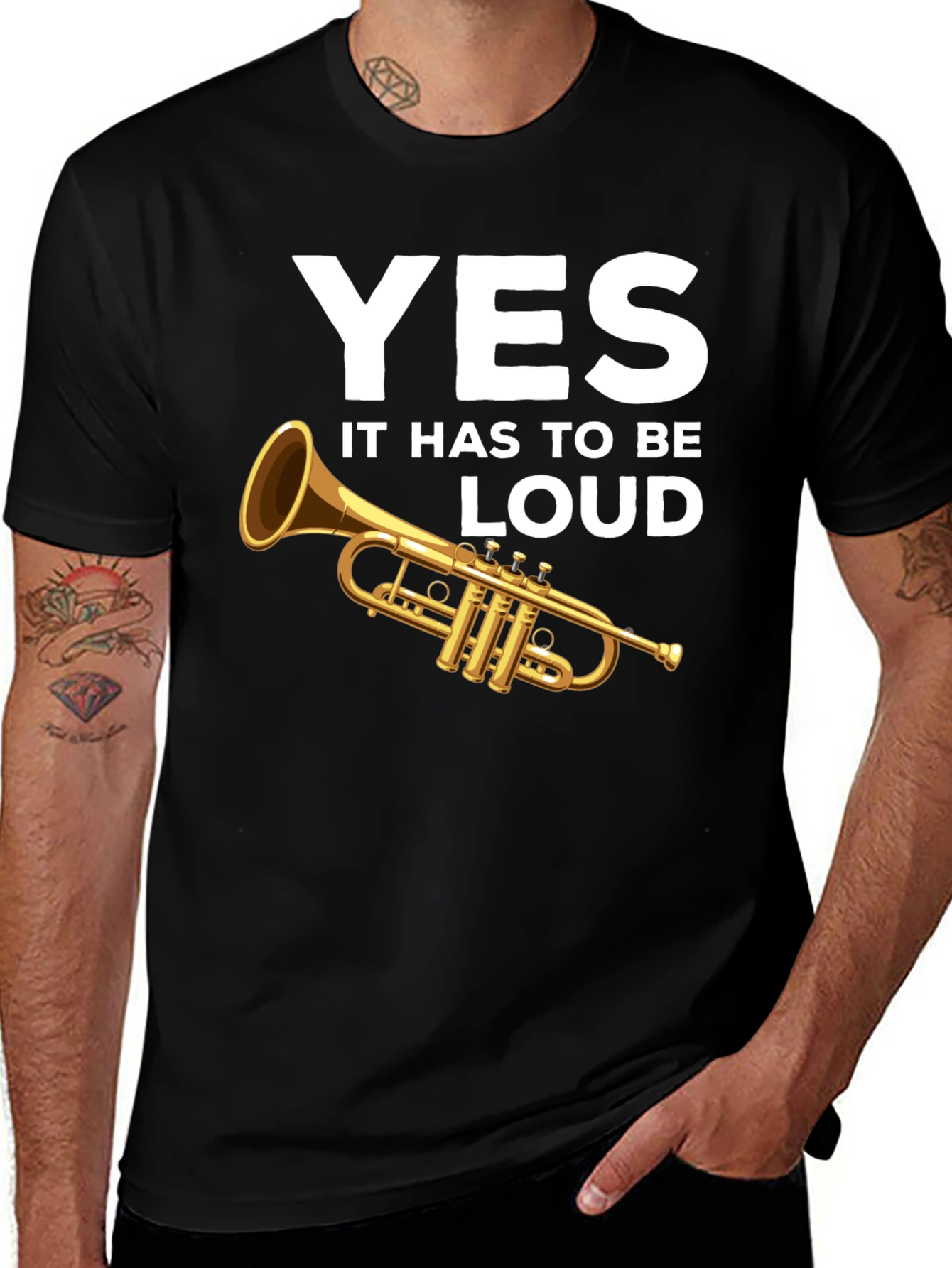 Variant 15 of Yes It Has to Be Loud Trumpet T-Shirt
