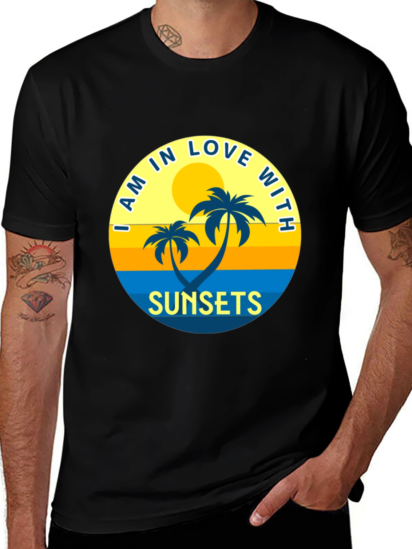 Variant 26 of Sunset Palms Graphic T-Shirt