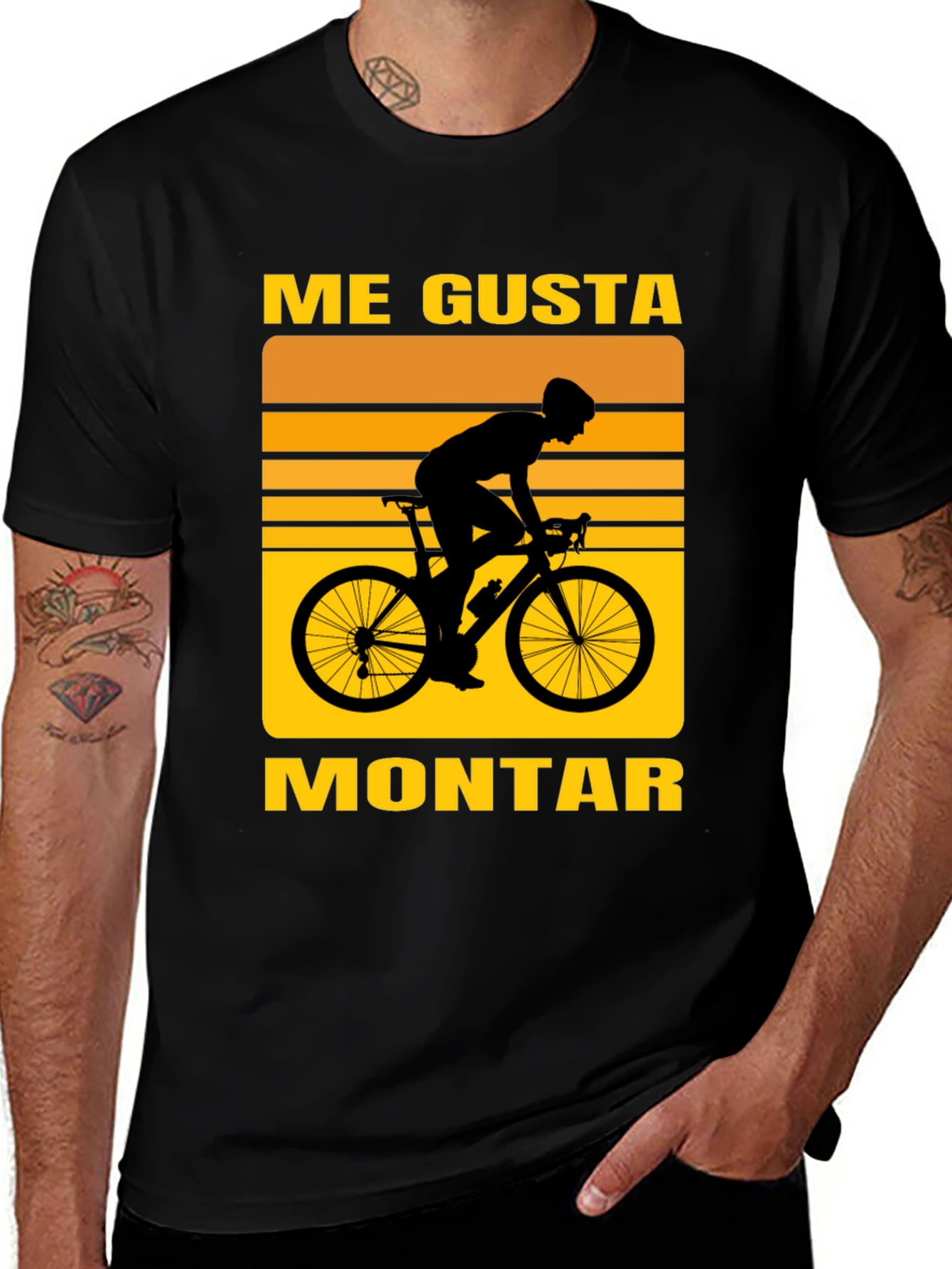Variant 28 of Me Gusta Montar Cycling T-Shirt