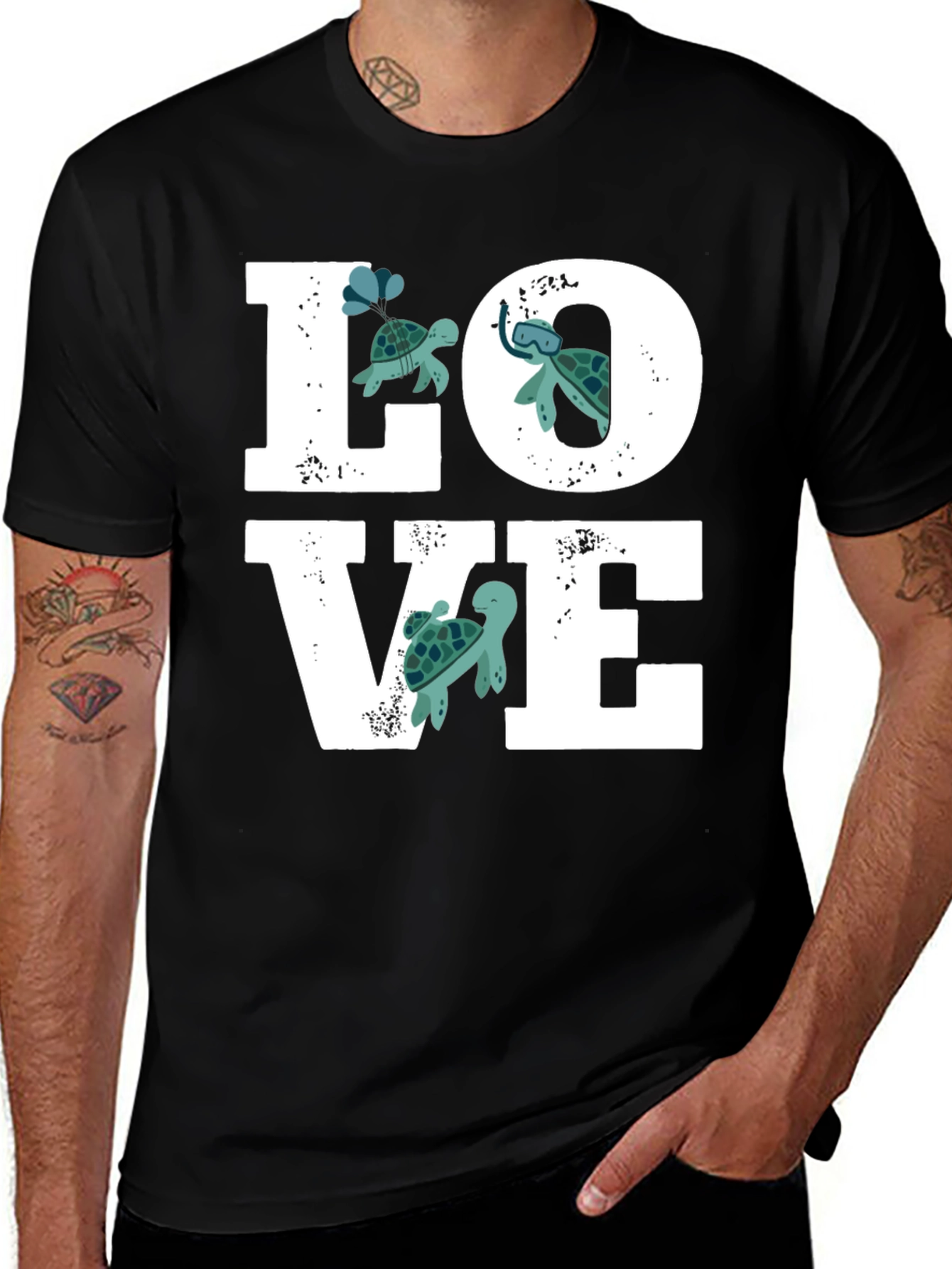 Variant 4 of Turtle Love Graphic Tee