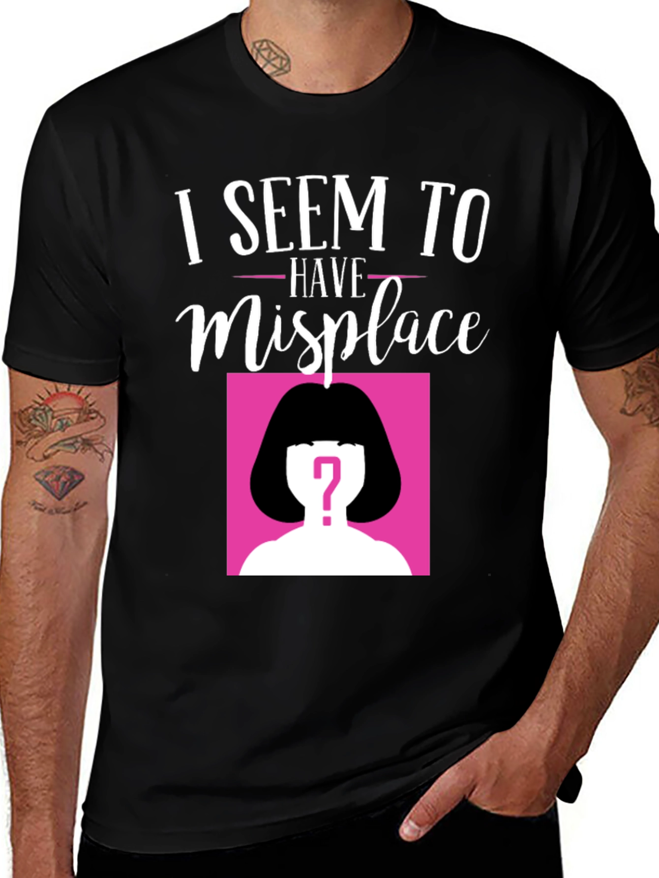 Variant 23 of Misplaced Head T-Shirt - Funny Novelty Tee