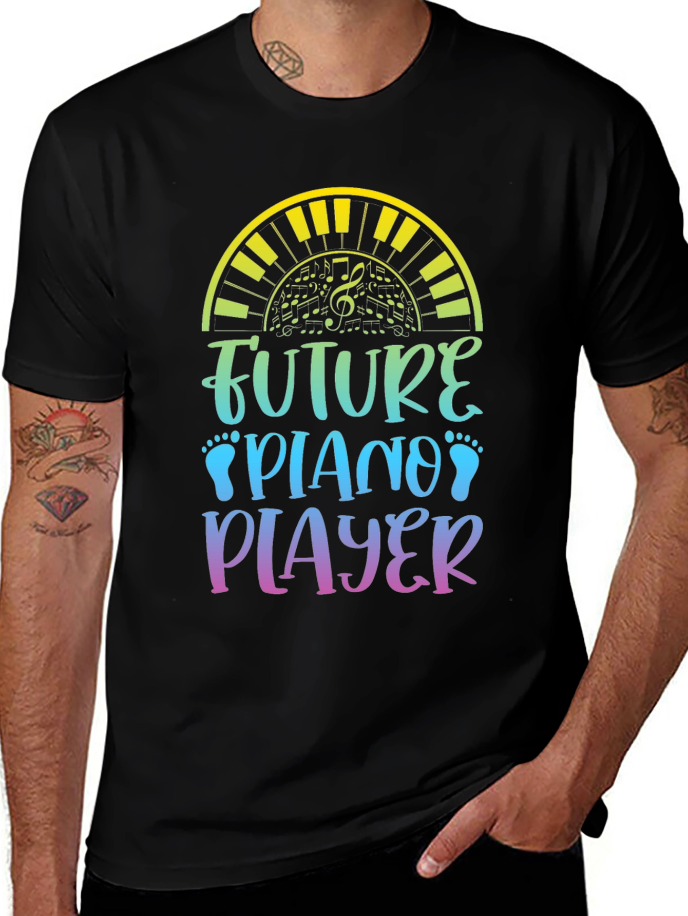 Variant 13 of Future Piano Player Graphic Tee