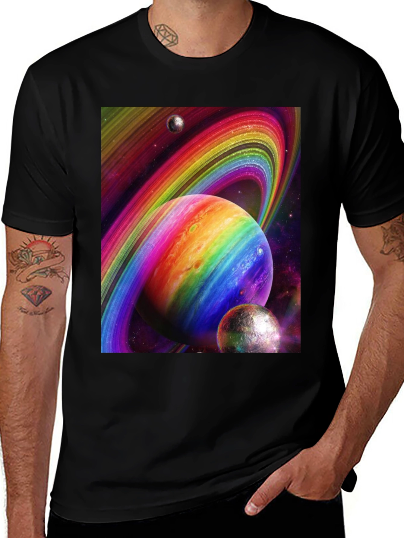 Variant 26 of Rainbow Space Planets T-Shirt