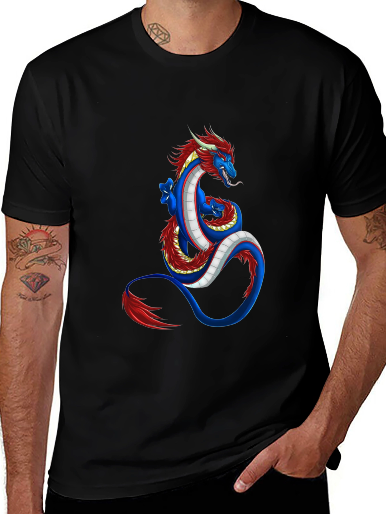 Variant 10 of Dragon Graphic Tee - Bold & Unique Design