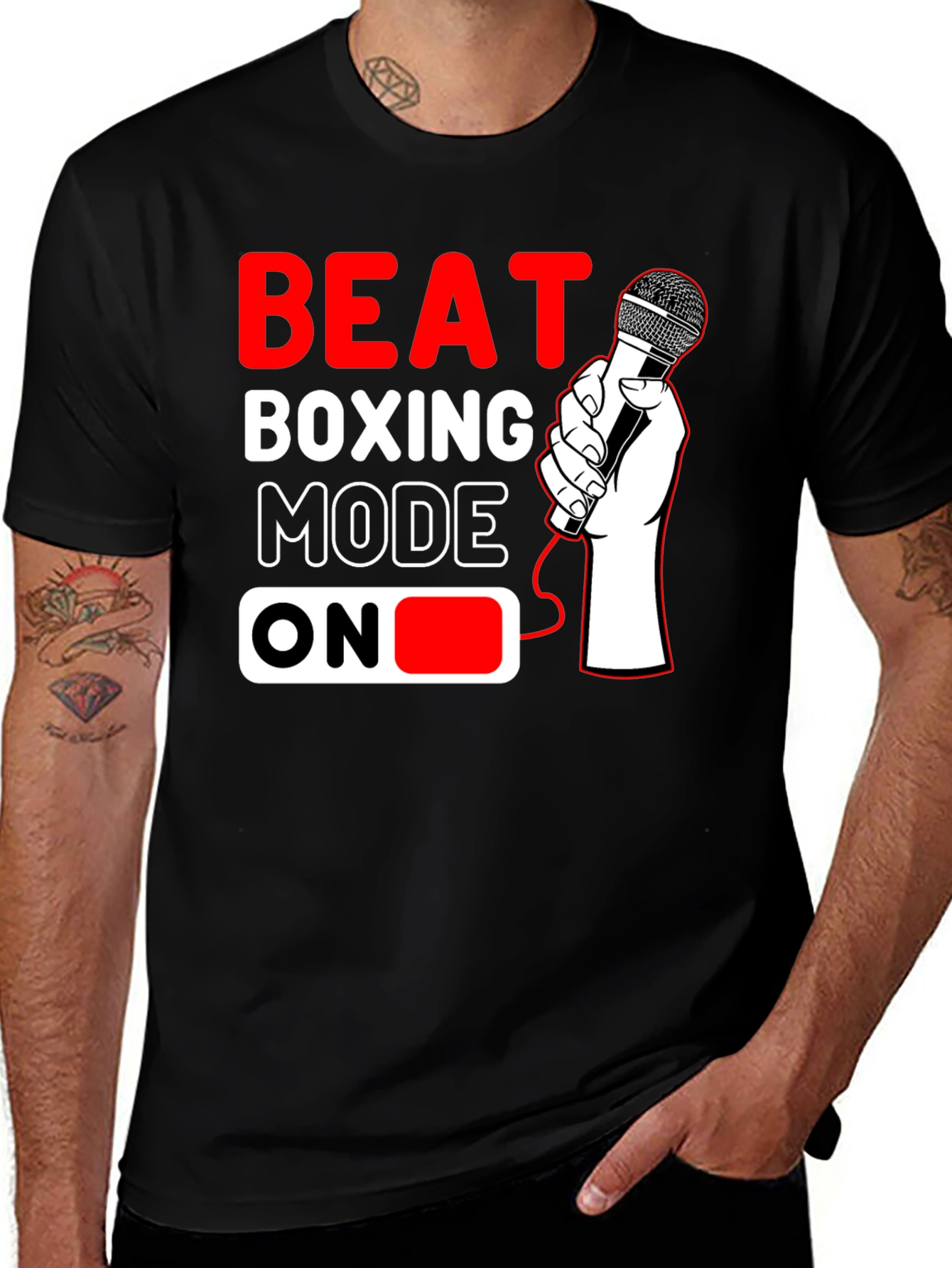 Variant 15 of Beat Boxing Mode On Graphic Tee
