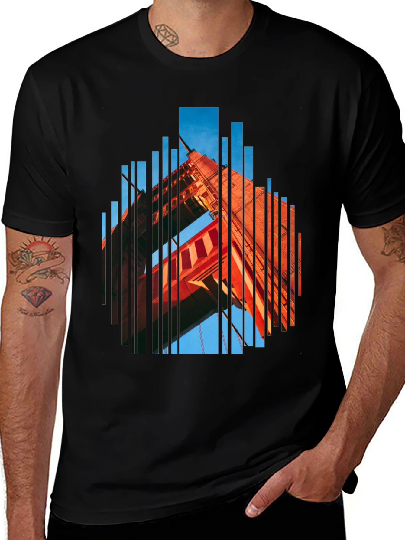 Variant 15 of Golden Gate Bridge Graphic Tee - Modern San Francisco Style