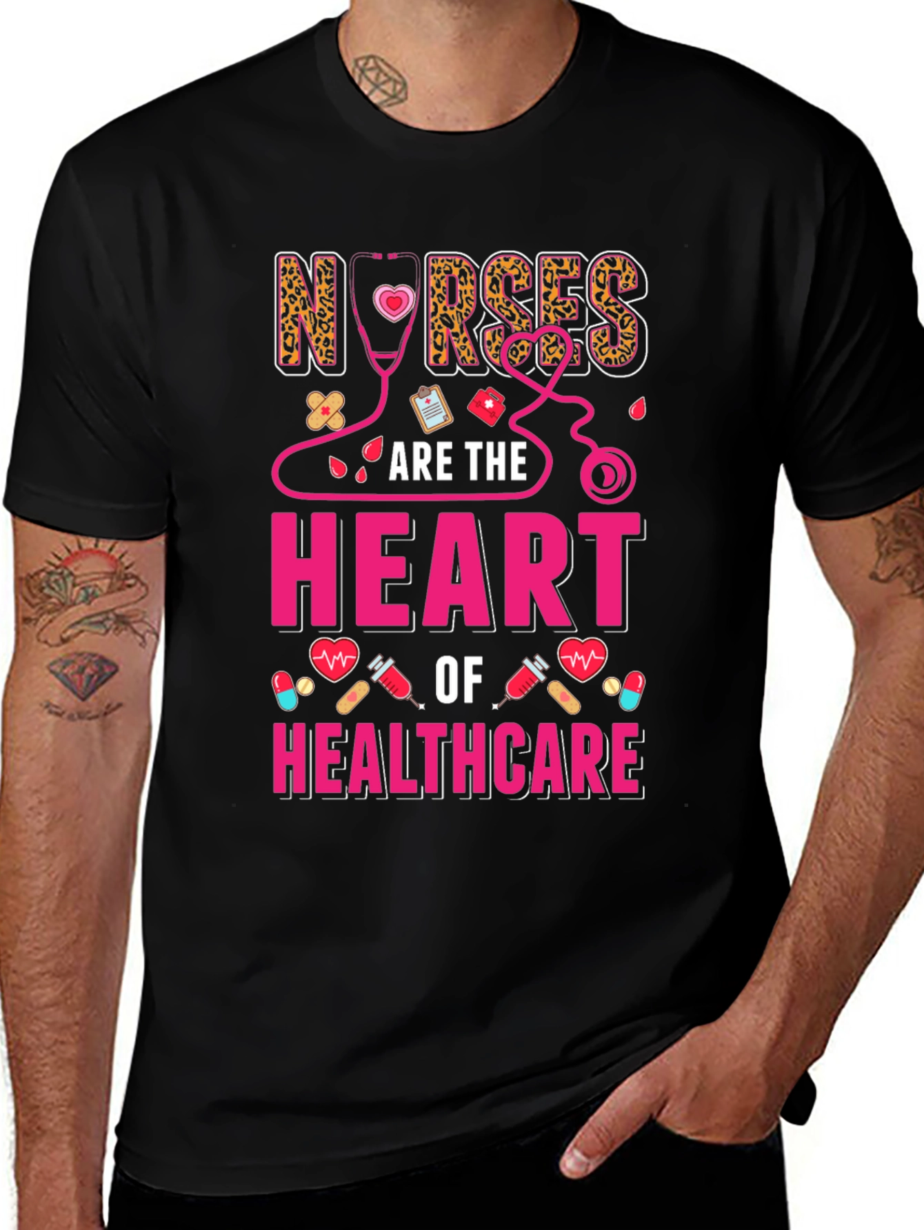 Variant 17 of Nurses Are the Heart of Healthcare T-Shirt