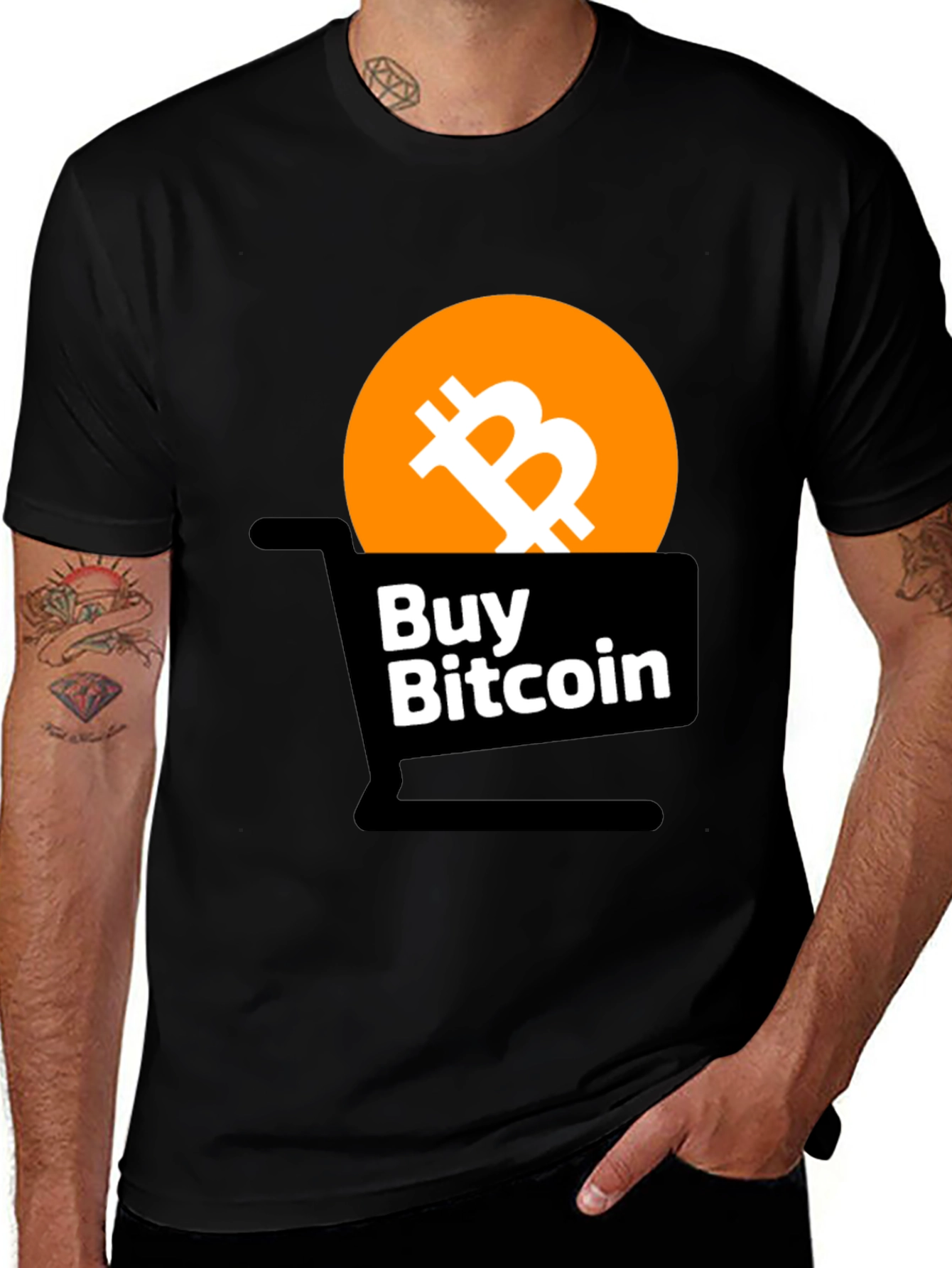 Buy Bitcoin Black Graphic Tee - Crypto Lover's Shirt