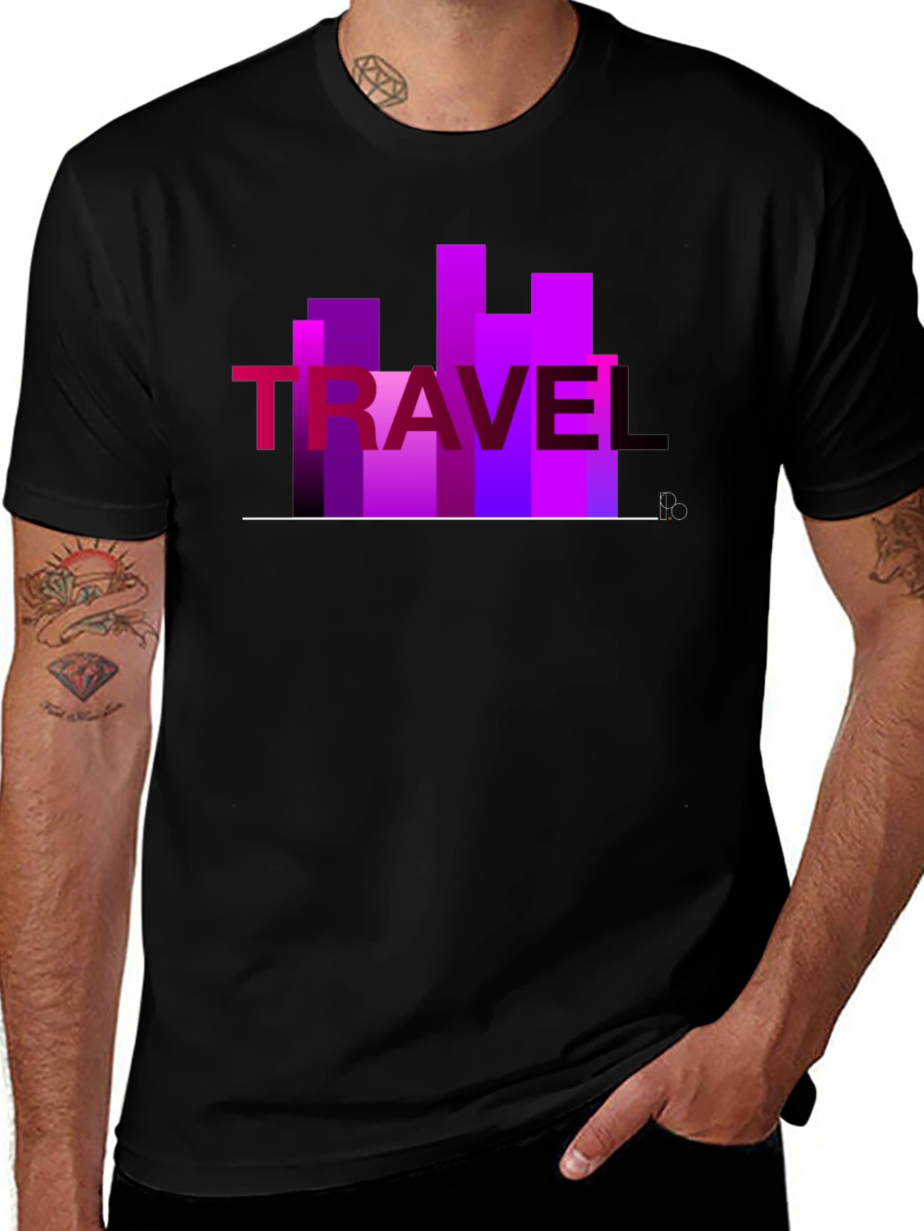 Variant 8 of Travel Graphic T-Shirt - Cityscape Design