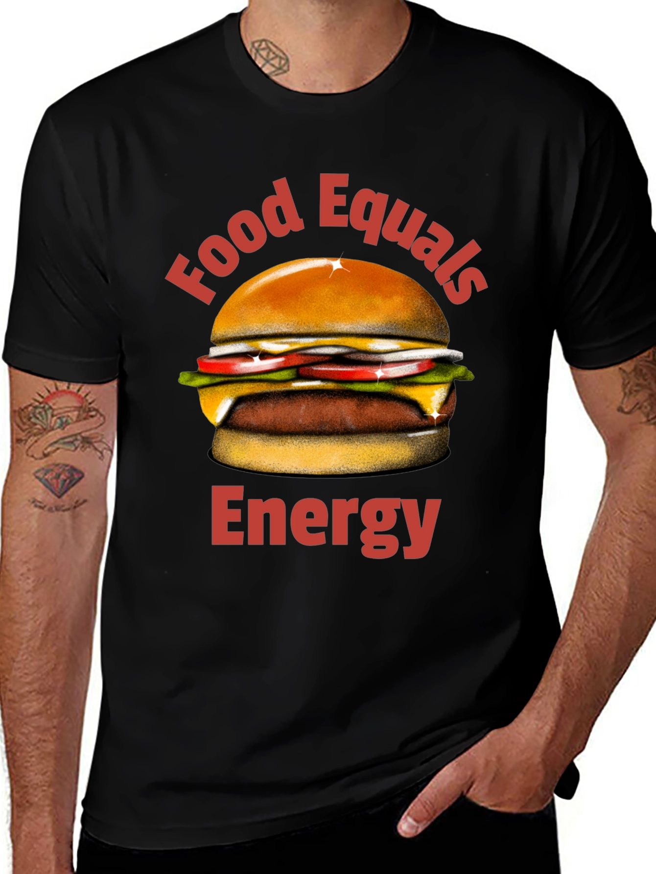 Variant 21 of Food Equals Energy Graphic T-Shirt