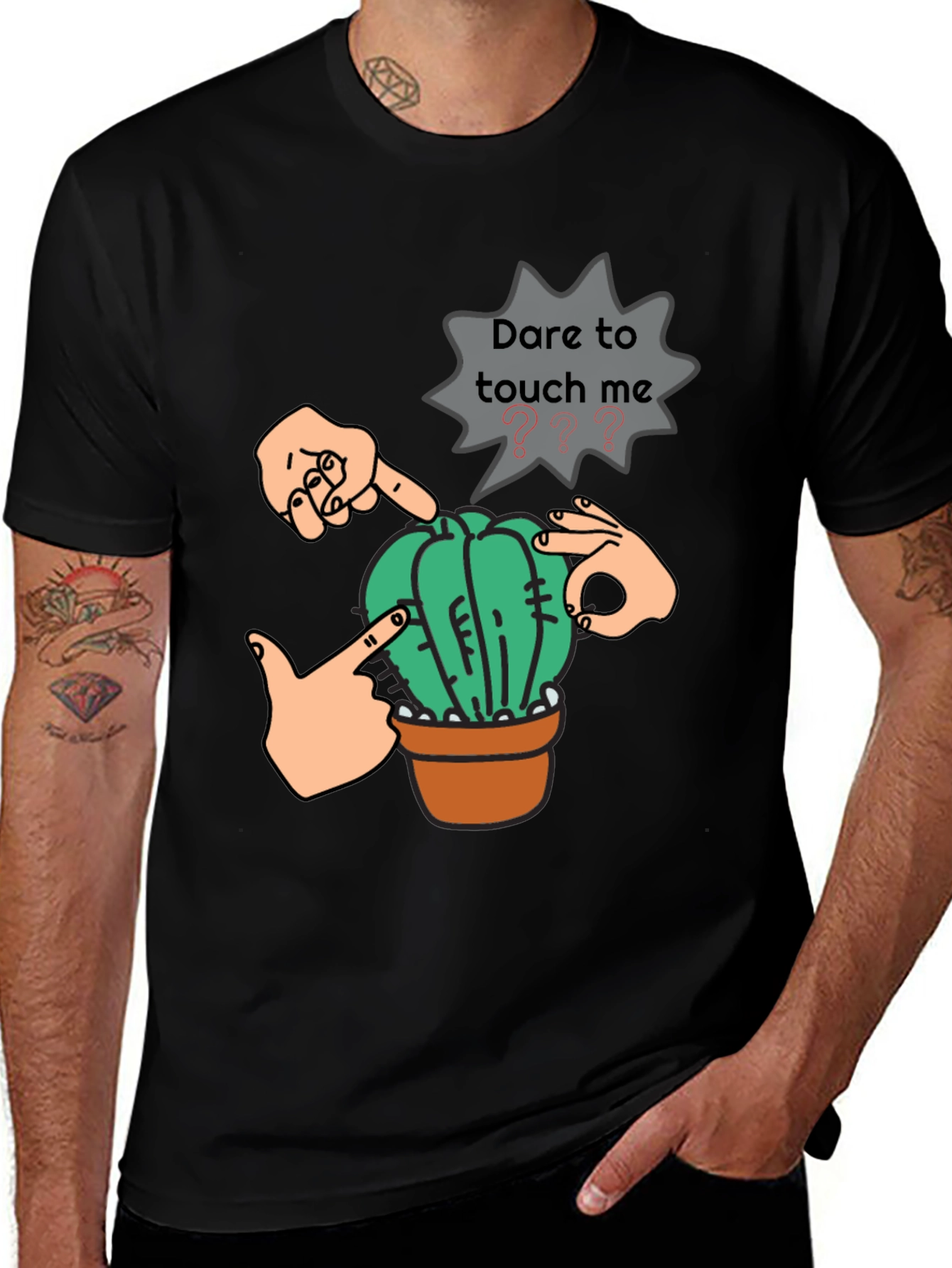 Variant 29 of Dare to Touch Cactus Graphic Tee