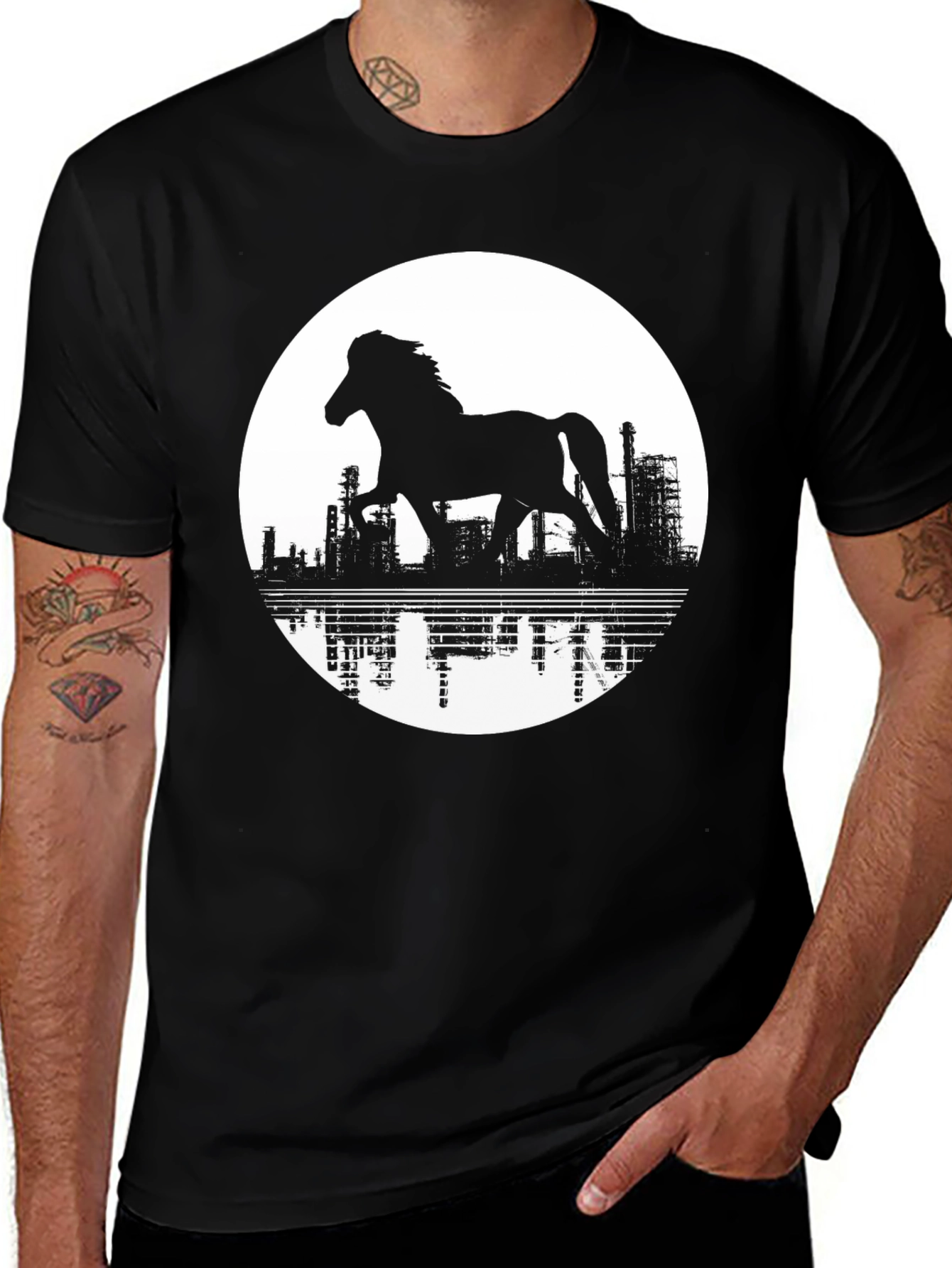 Variant 10 of Horse & Refinery Silhouette Graphic Tee