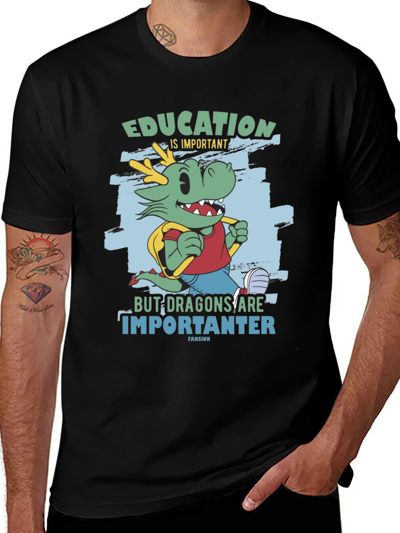 Variant 16 of Education Dragon Graphic T-Shirt