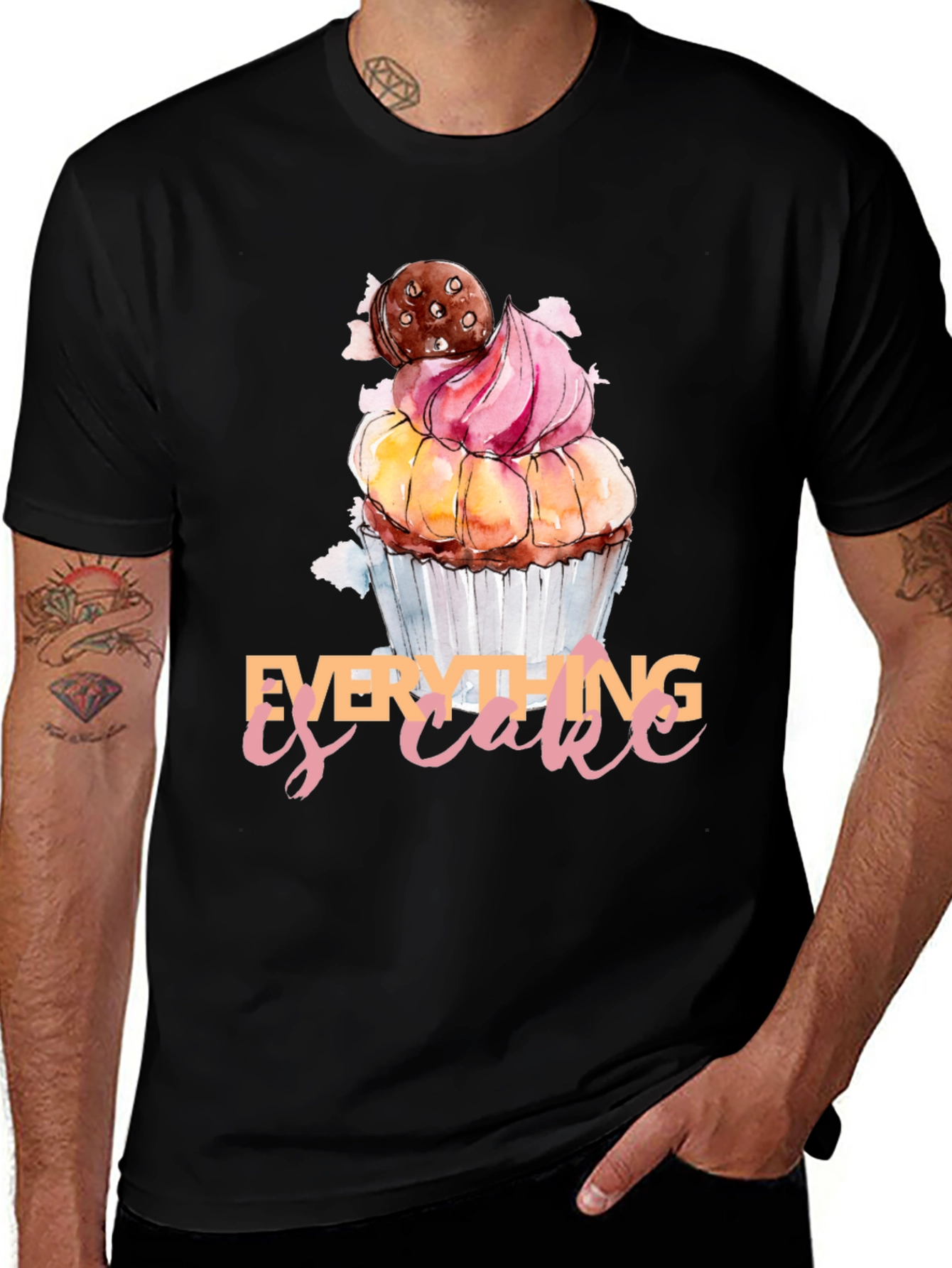 Variant 17 of Everything is Cake T-Shirt, Cupcake Design