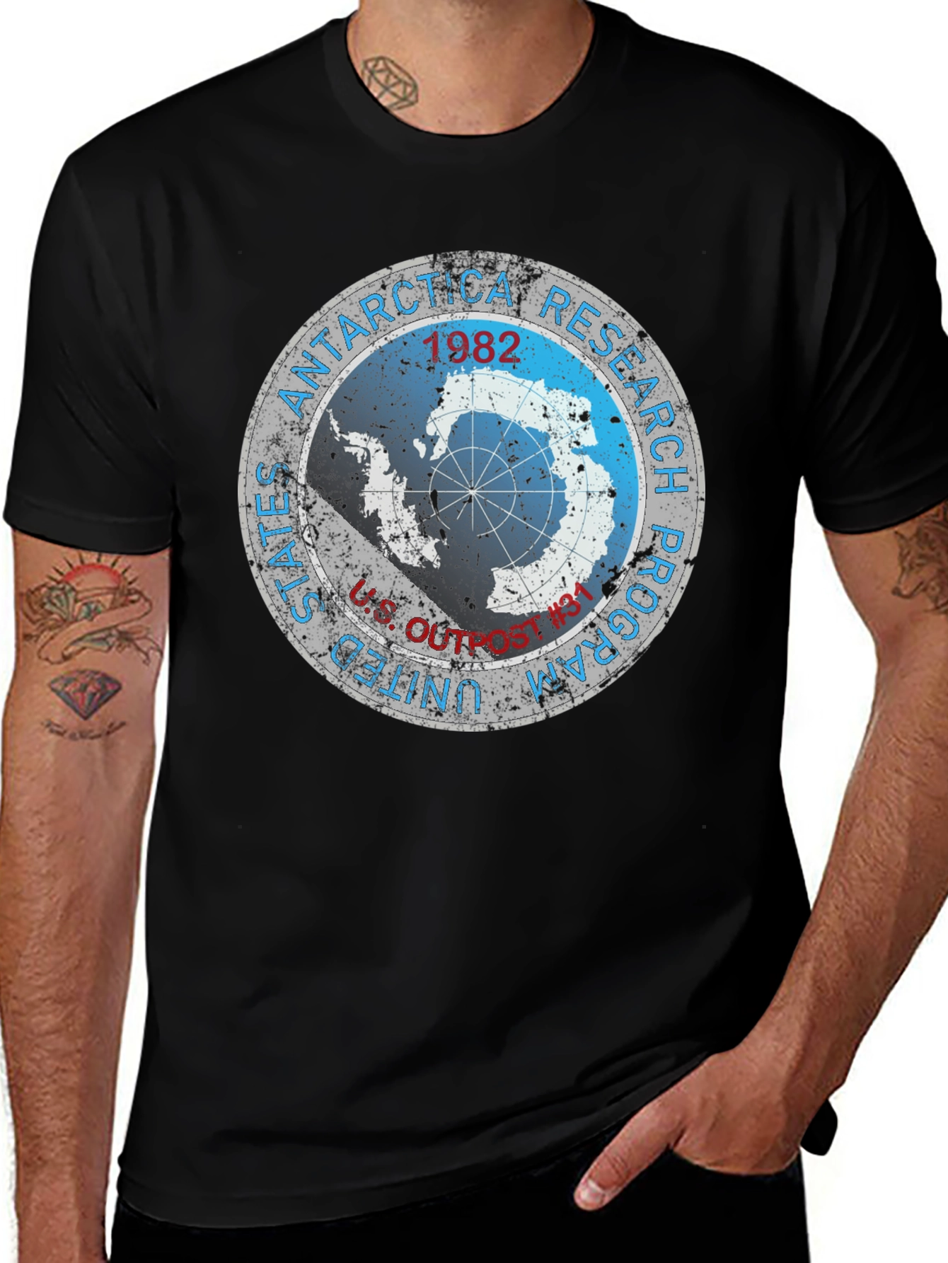 Variant 15 of Antarctica Research Program 1982 T-Shirt