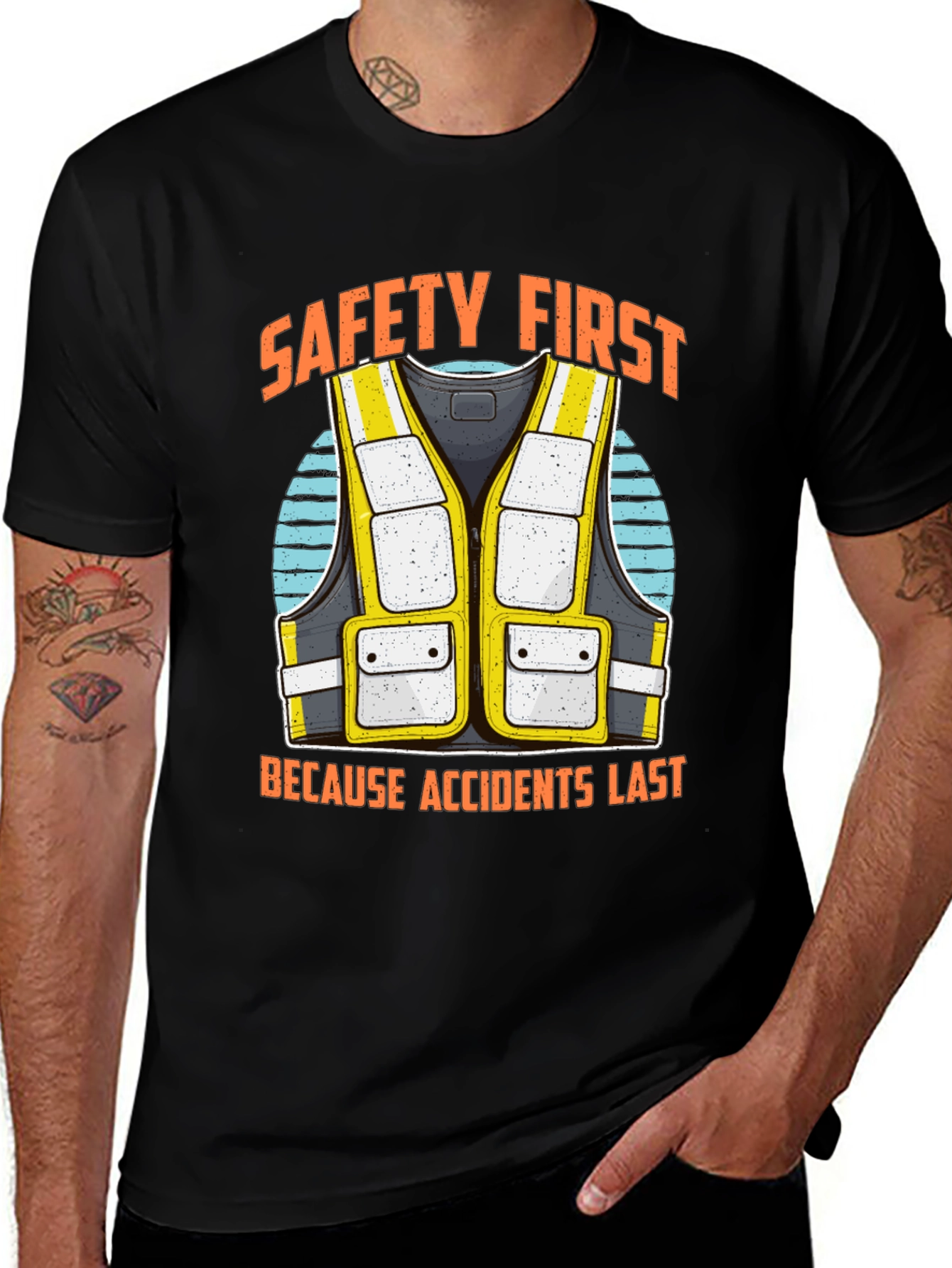 Variant 27 of Safety First T-Shirt - Accident Prevention Tee