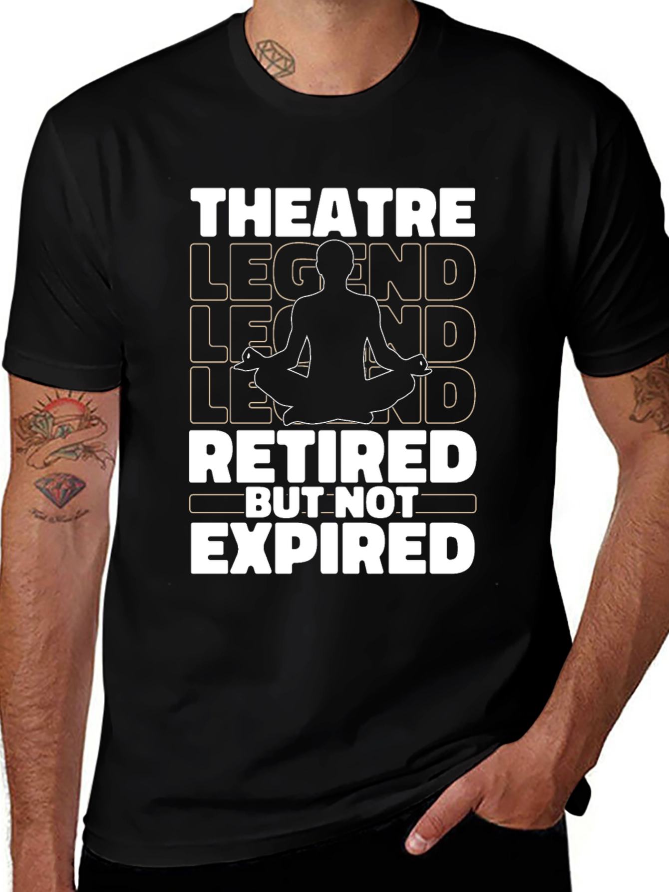 Variant 15 of Theatre Legend Retired But Not Expired T-Shirt