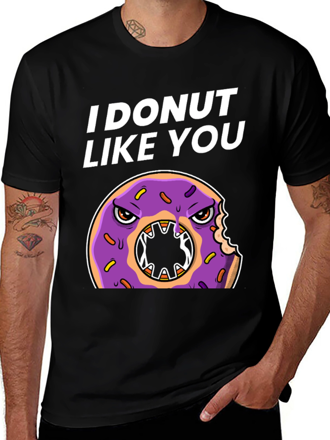 Variant 19 of I Donut Like You T-Shirt Funny Graphic Tee