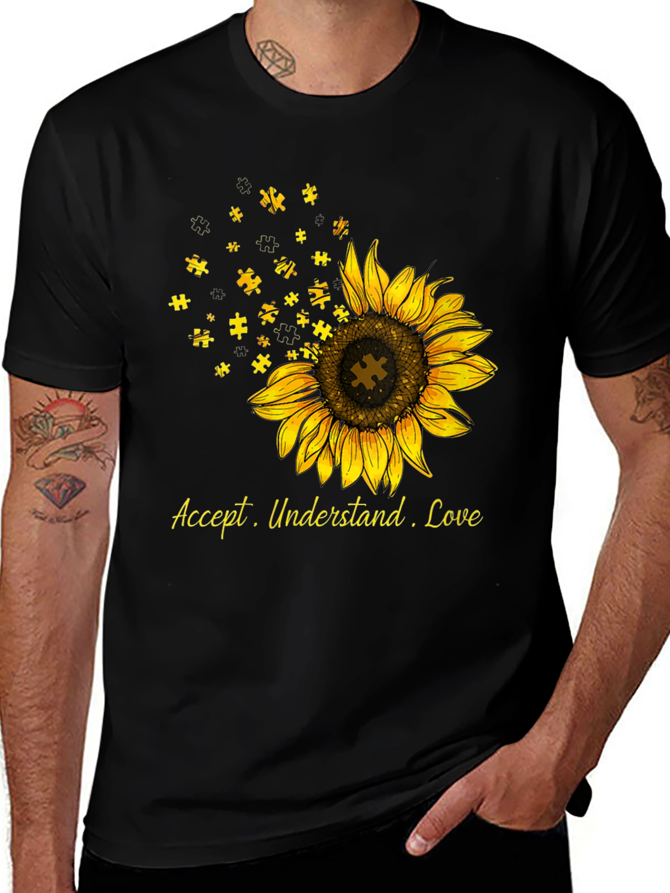 Autism Awareness Sunflower T-Shirt