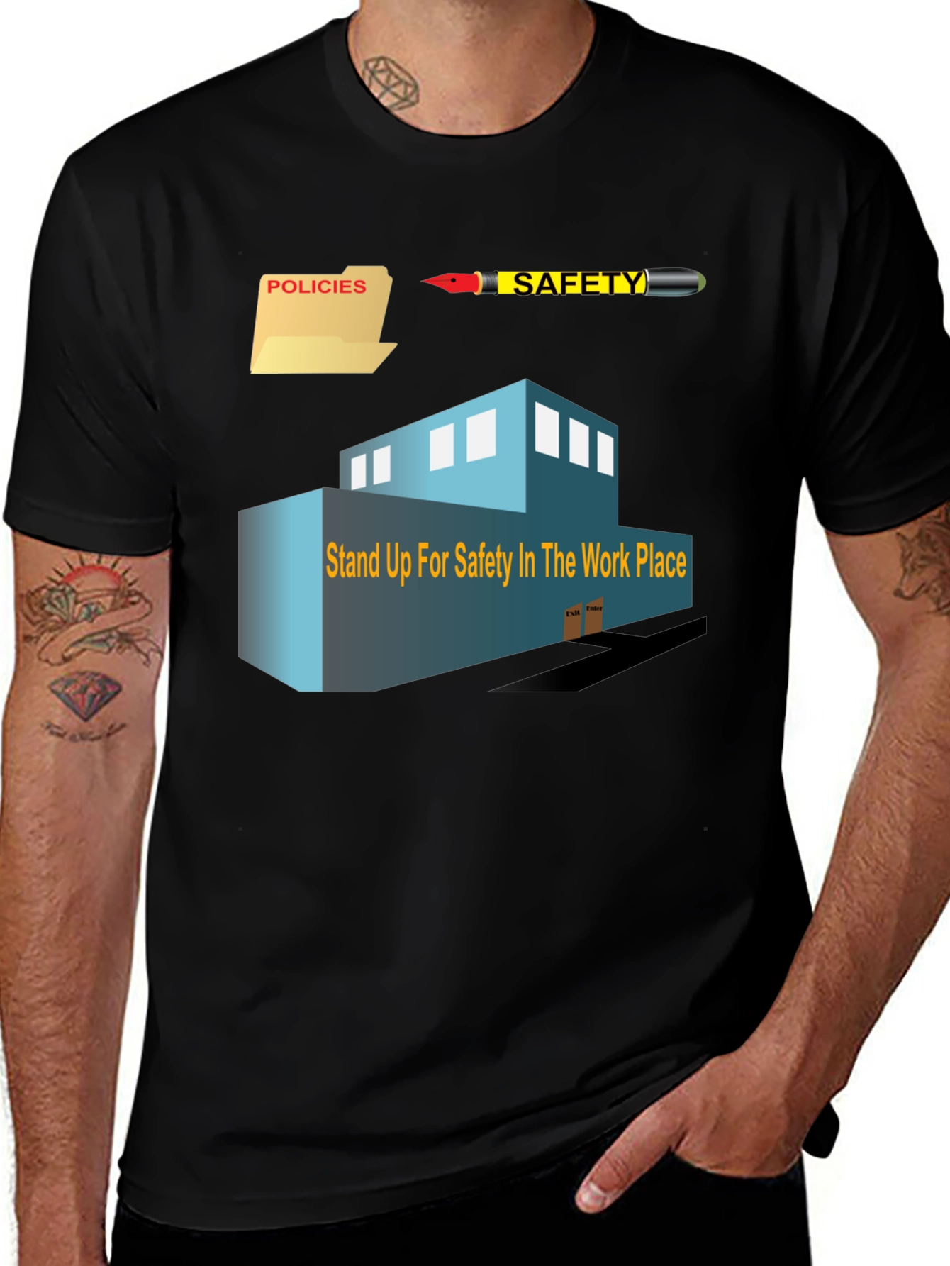 Variant 29 of Safety in the Workplace Graphic T-Shirt