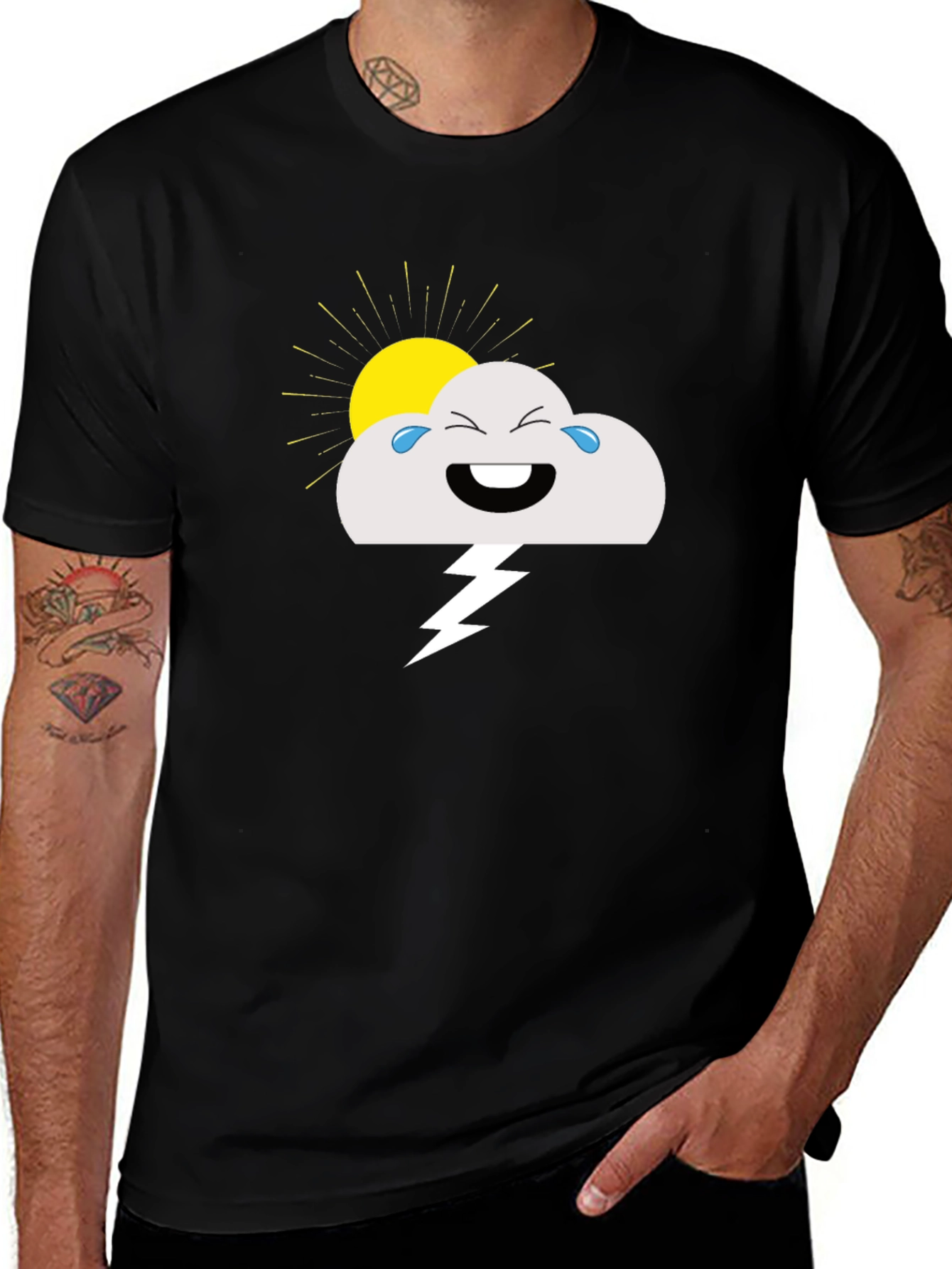 Variant 3 of Funny Weather Cloud T-Shirt