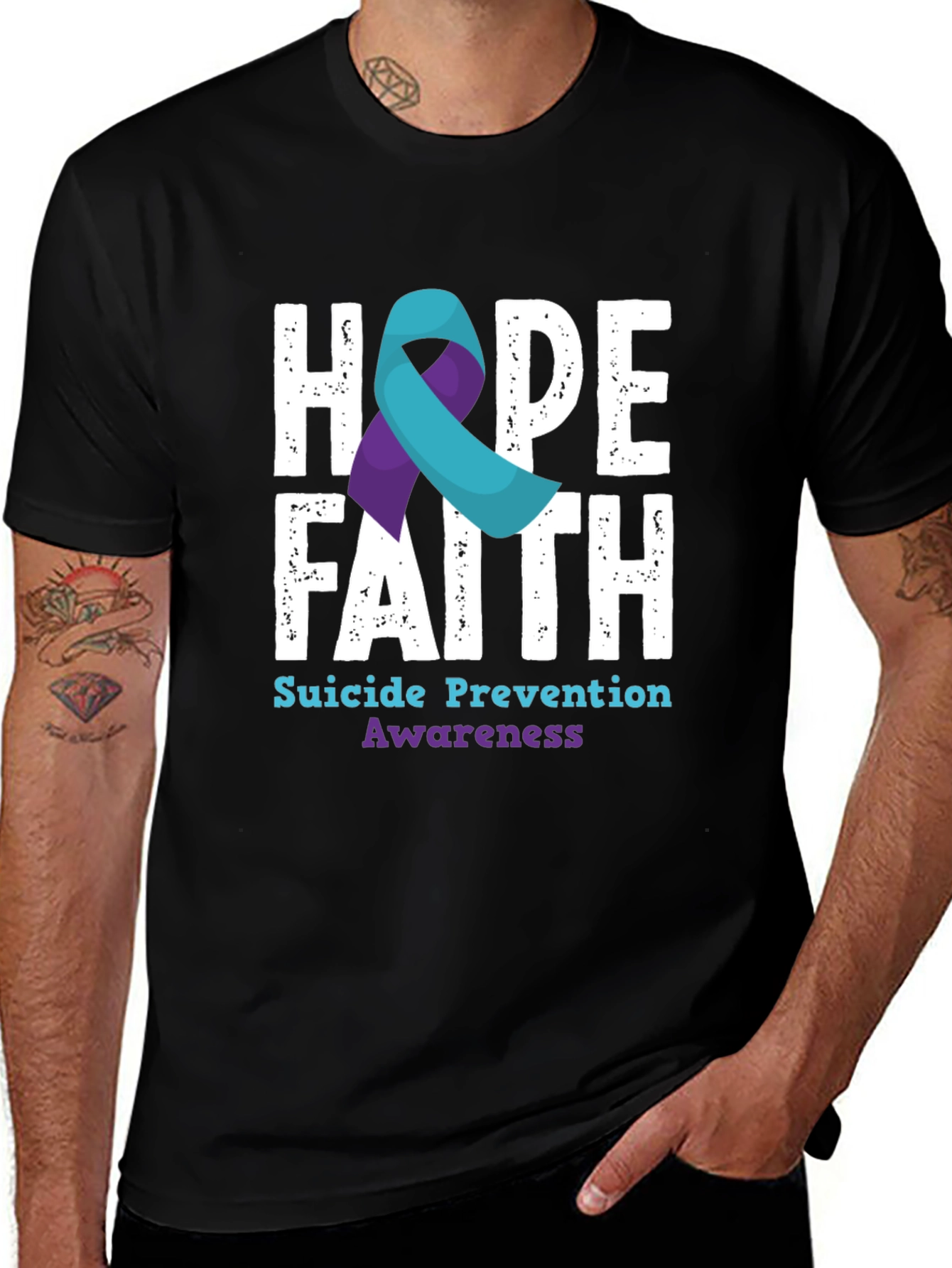 Hope Faith Suicide Prevention Awareness T-Shirt