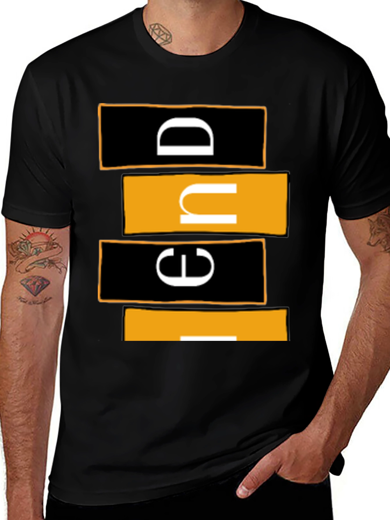 Variant 10 of Modern Graphic Tee - Abstract Lettering