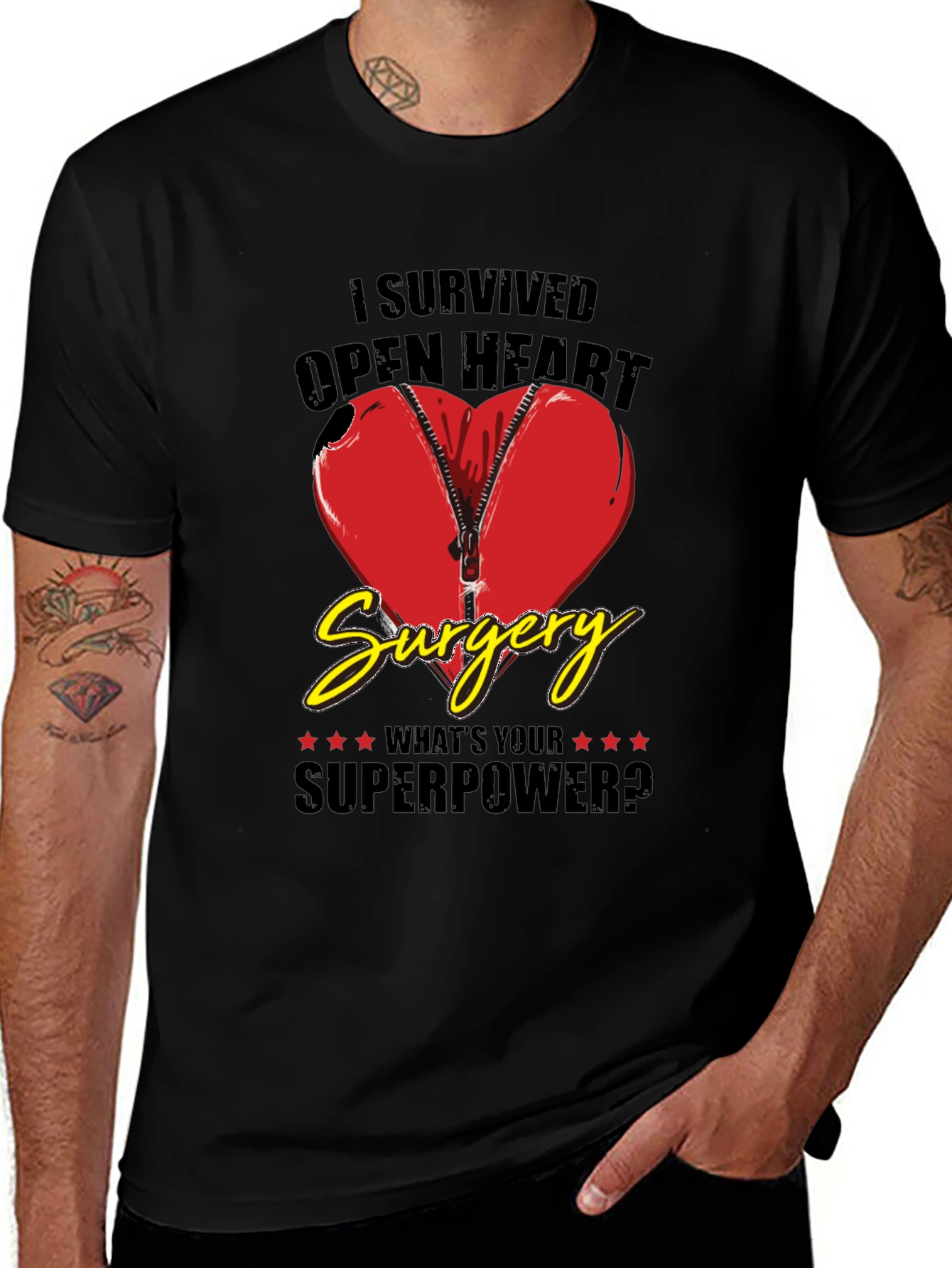 Variant 11 of Heart Surgery Survivor Graphic Tee