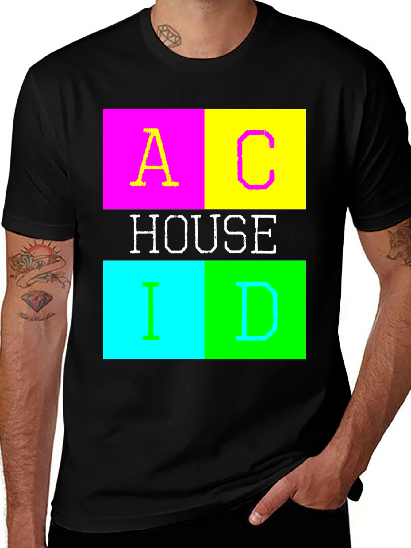 Acid House Graphic T-Shirt - Retro Rave Style