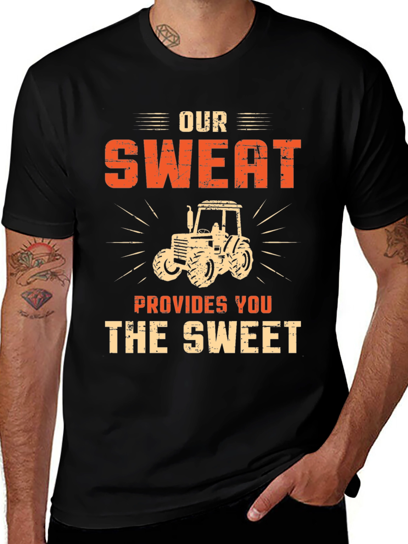 Variant 19 of Our Sweat Provides You The Sweet Graphic T-Shirt