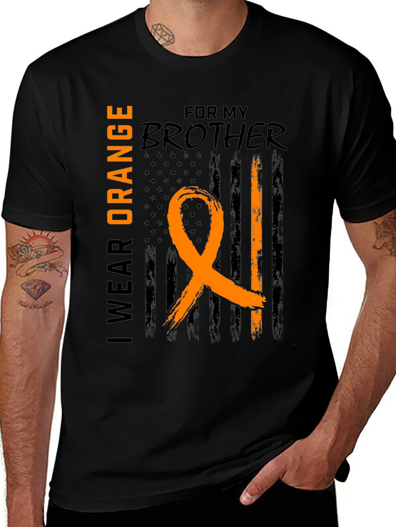 Variant 24 of I Wear Orange For My Brother T-Shirt