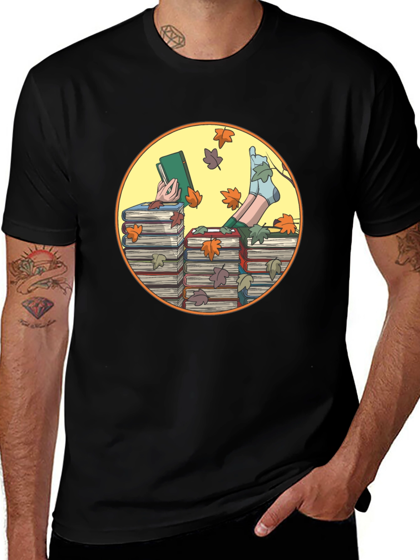 Variant 30 of Book Lover Graphic T-Shirt - Cozy Reading Tee