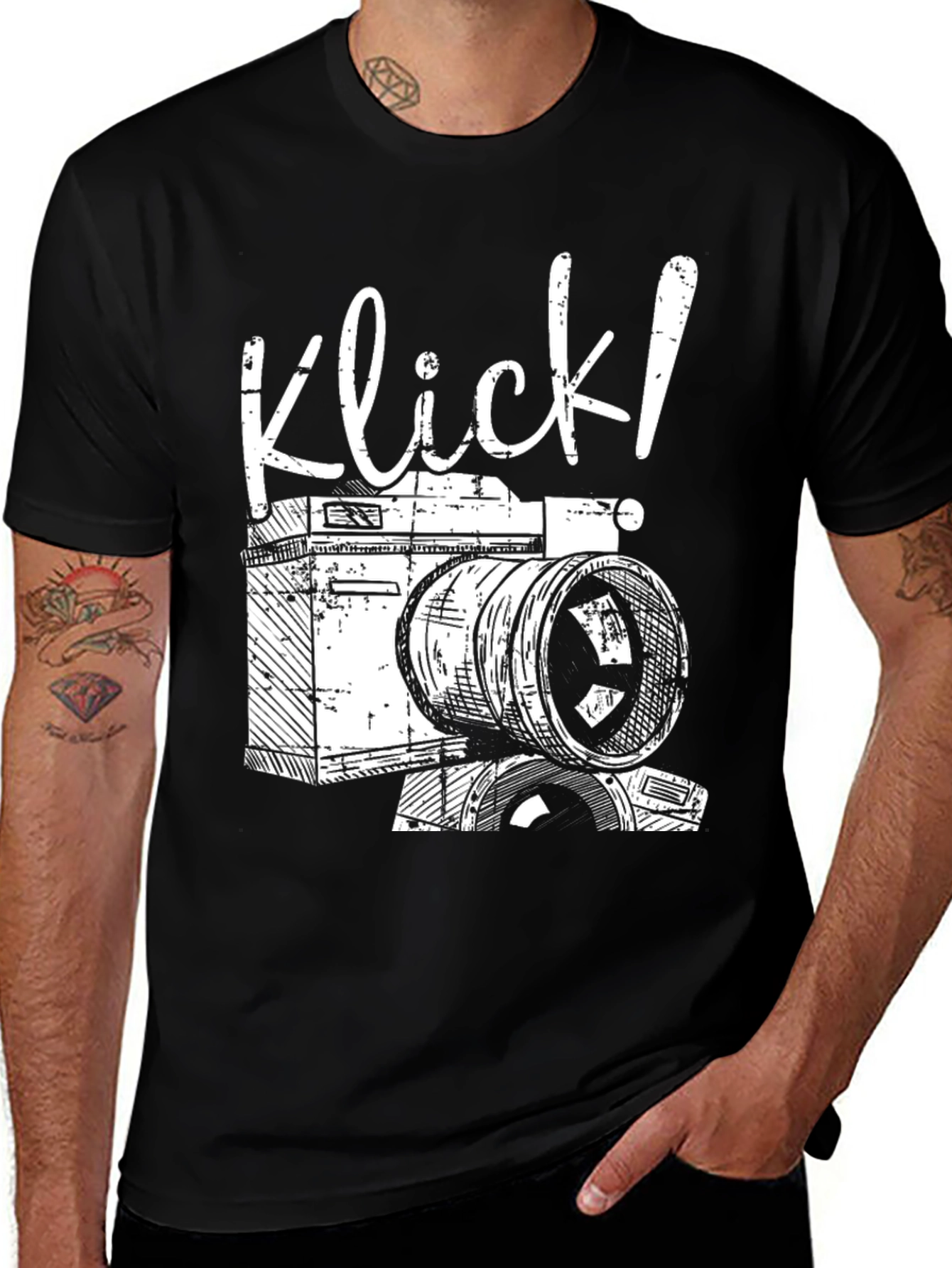Variant 27 of Klick! Photographer T-Shirt - Camera Graphic Tee