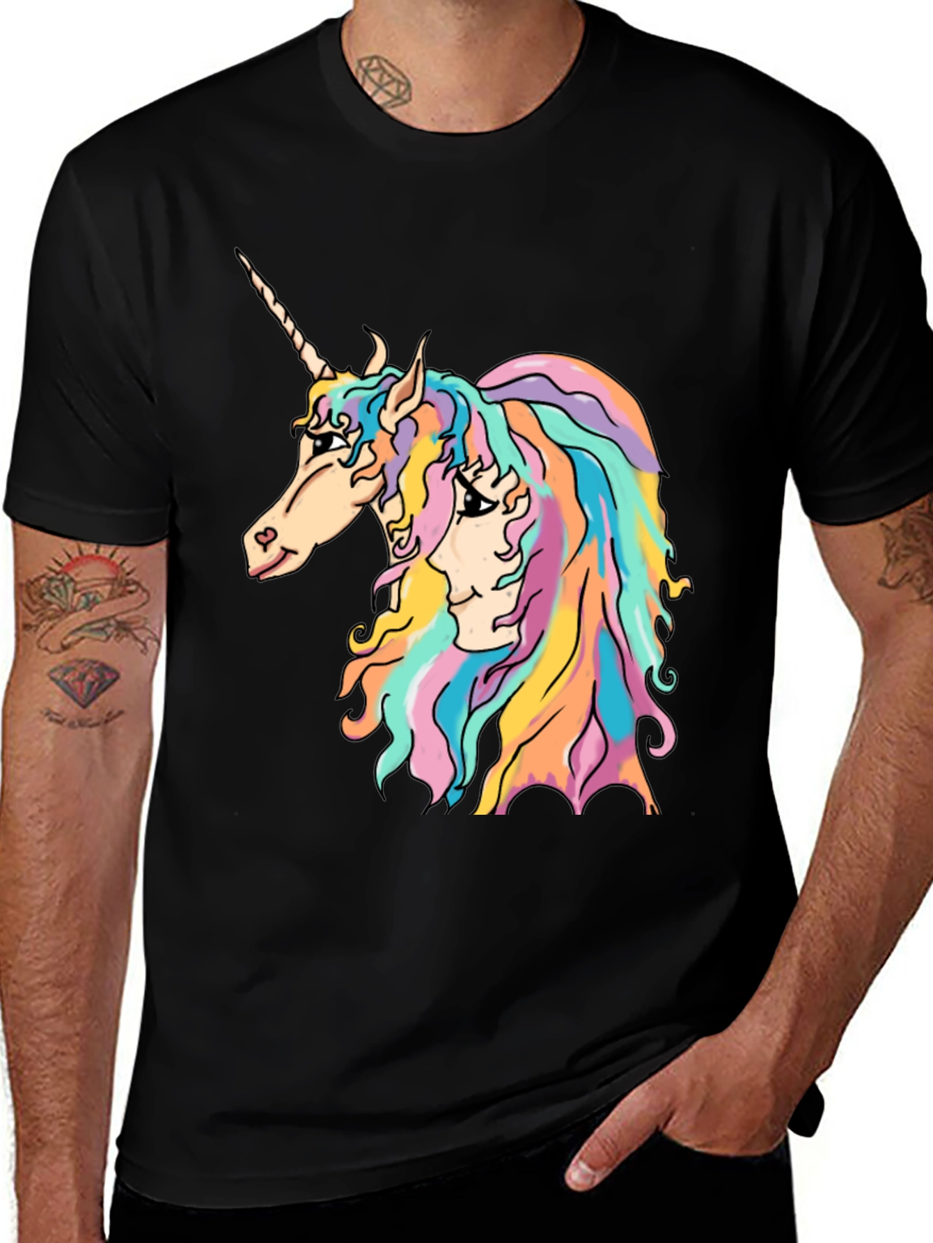 Variant 7 of Unicorn Graphic Tee - Colorful & Unique Design