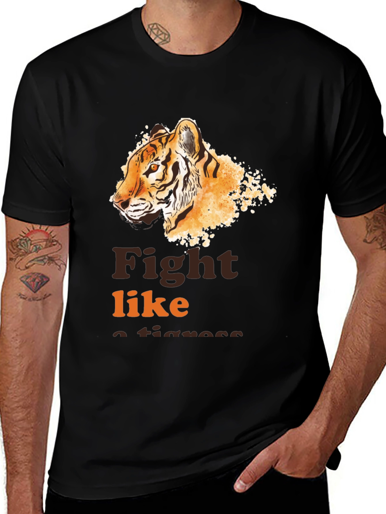 Variant 7 of Fight Like a Tigress Graphic Tee