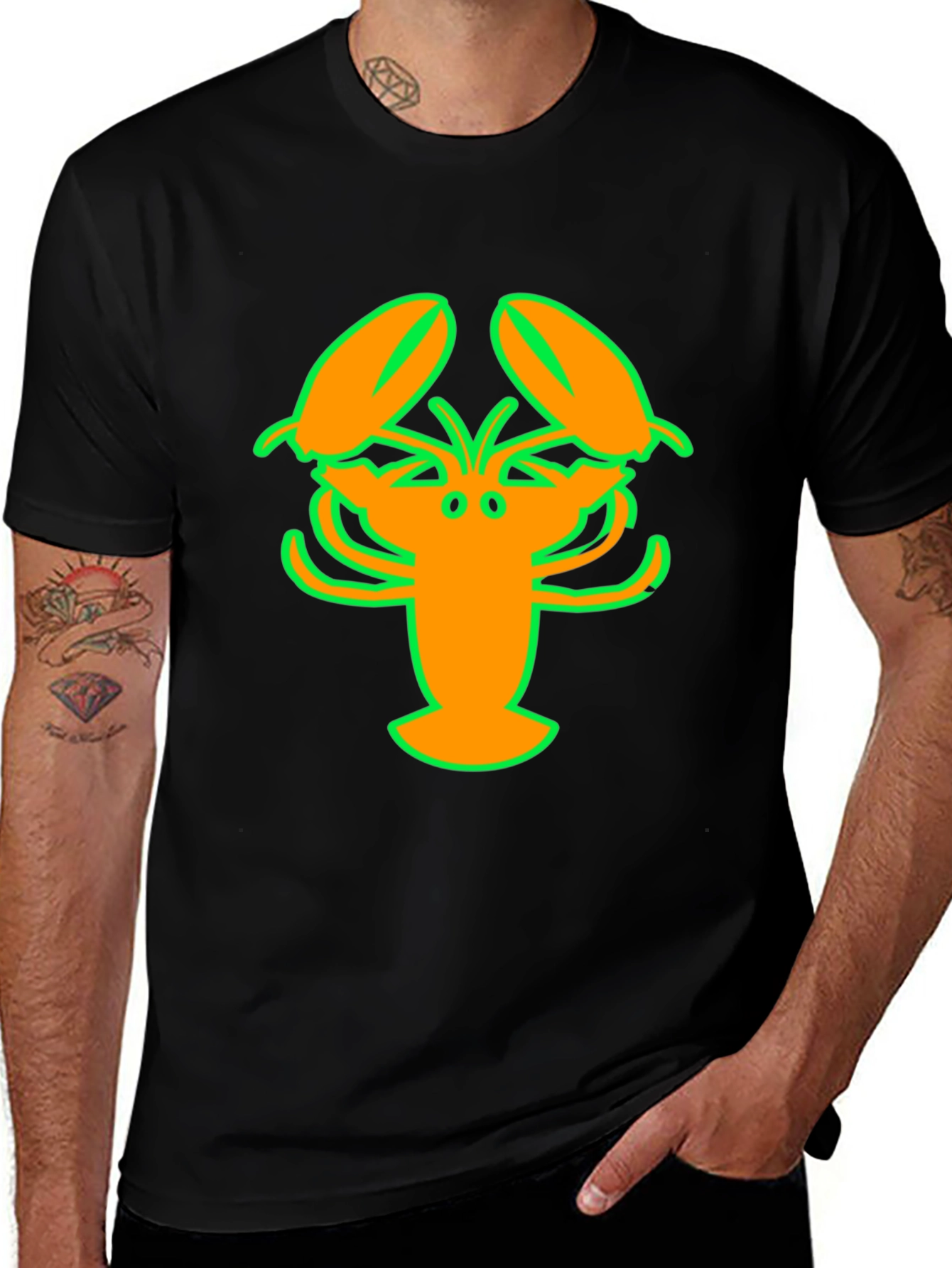 Variant 7 of Lobster Graphic T-Shirt - Bright & Bold Design