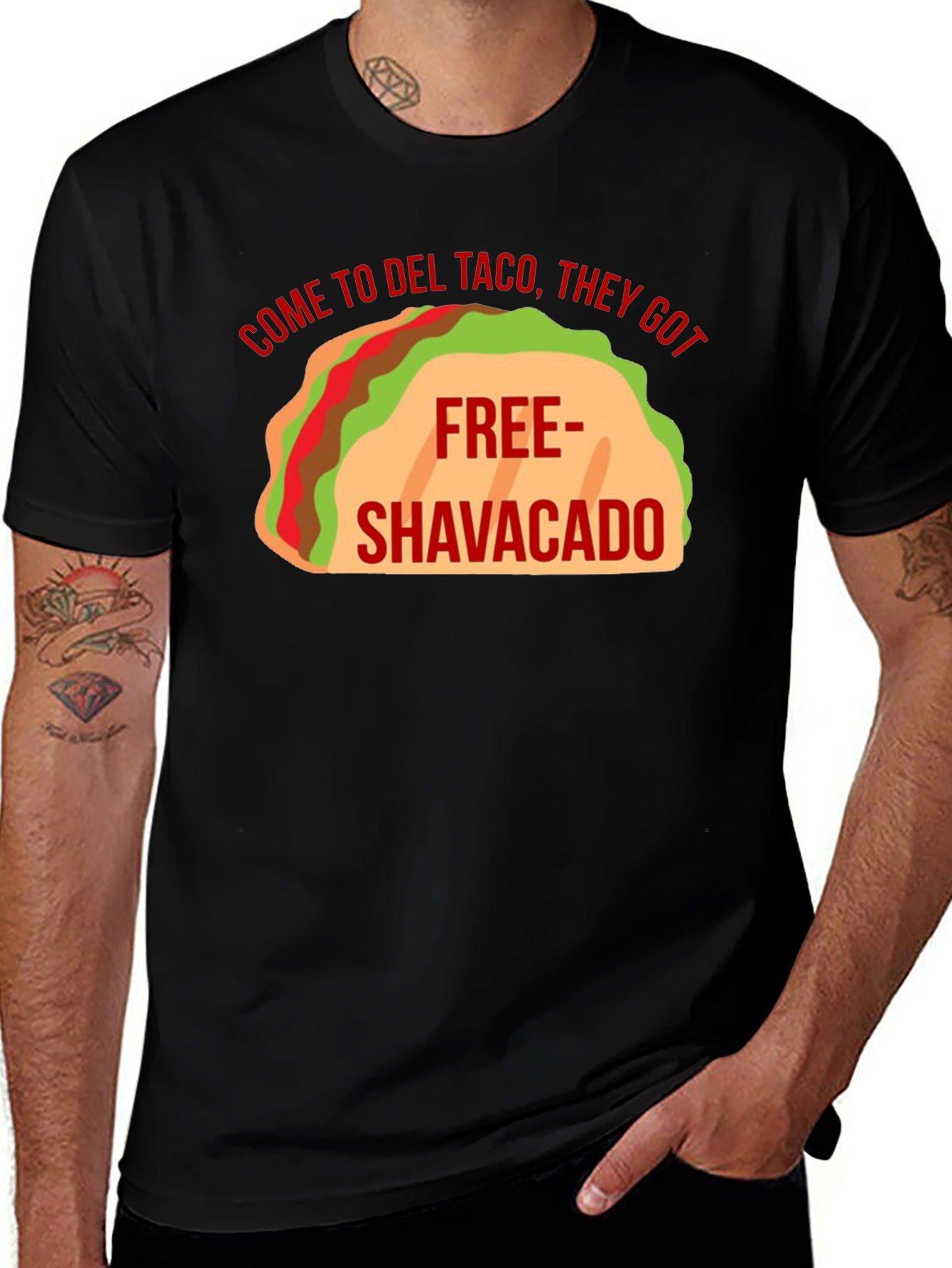 Variant 26 of Del Taco Free Shavacado Graphic T-Shirt