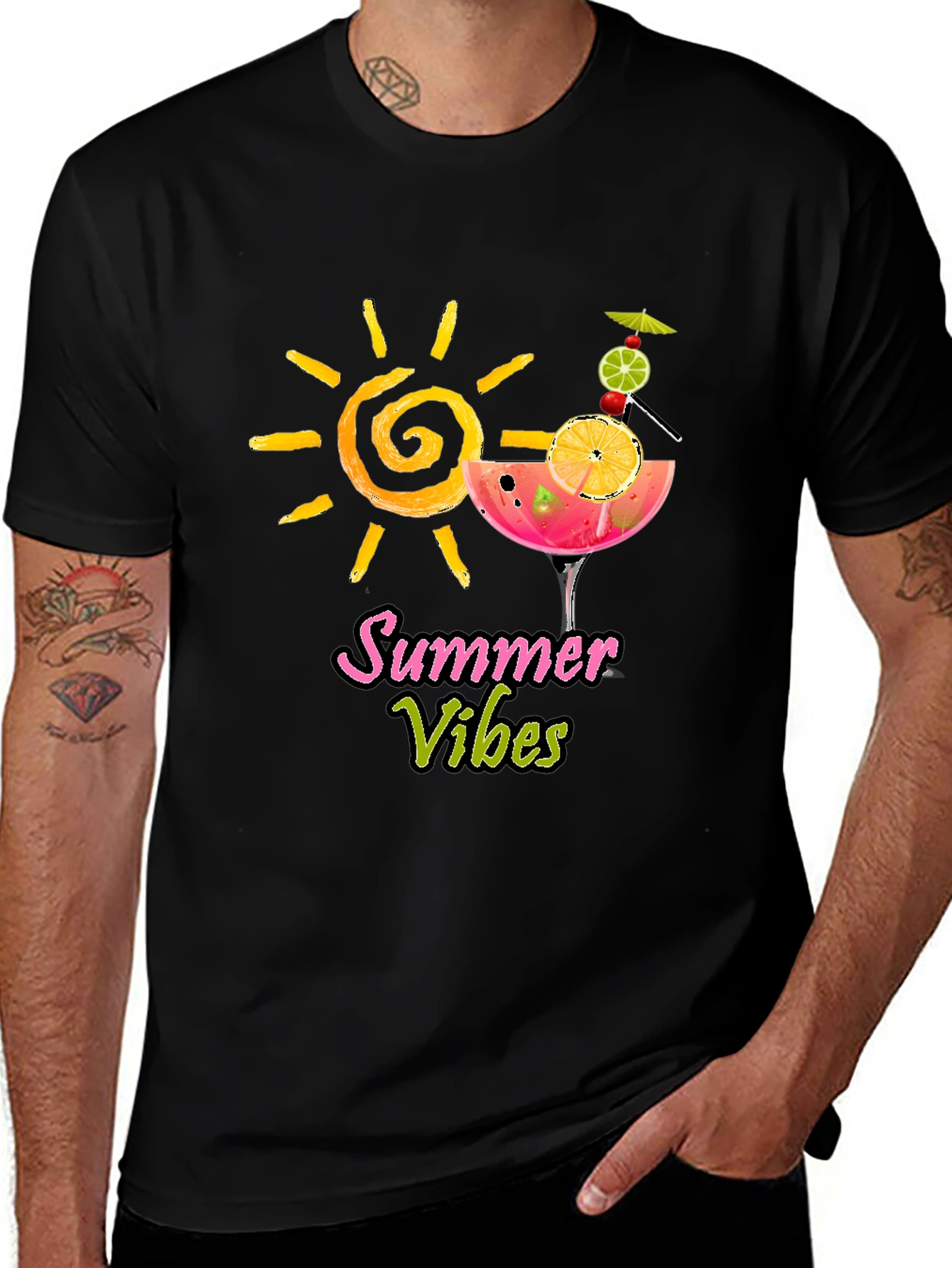 Variant 14 of Summer Vibes Graphic T-Shirt - Vacation Ready!