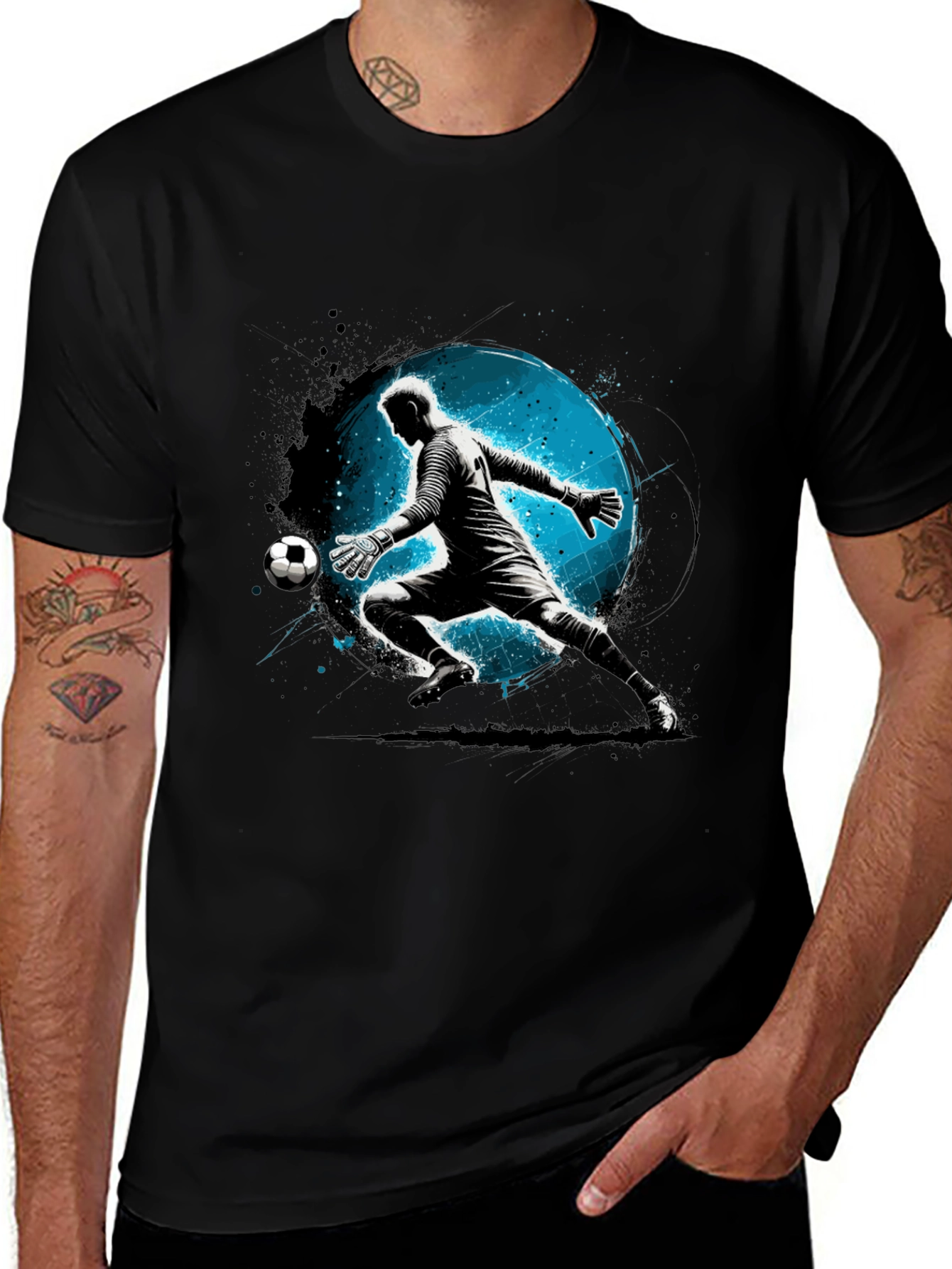 Variant 17 of Goalkeeper Graphic T-Shirt - Soccer Fan Apparel