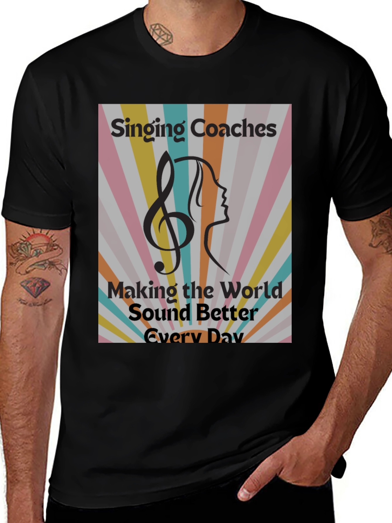 Variant 10 of Singing Coaches Tee - Music Lovers T-Shirt