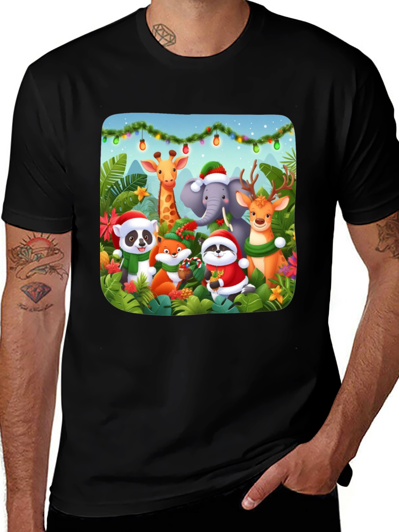 Variant 10 of Festive Animal Friends T-Shirt