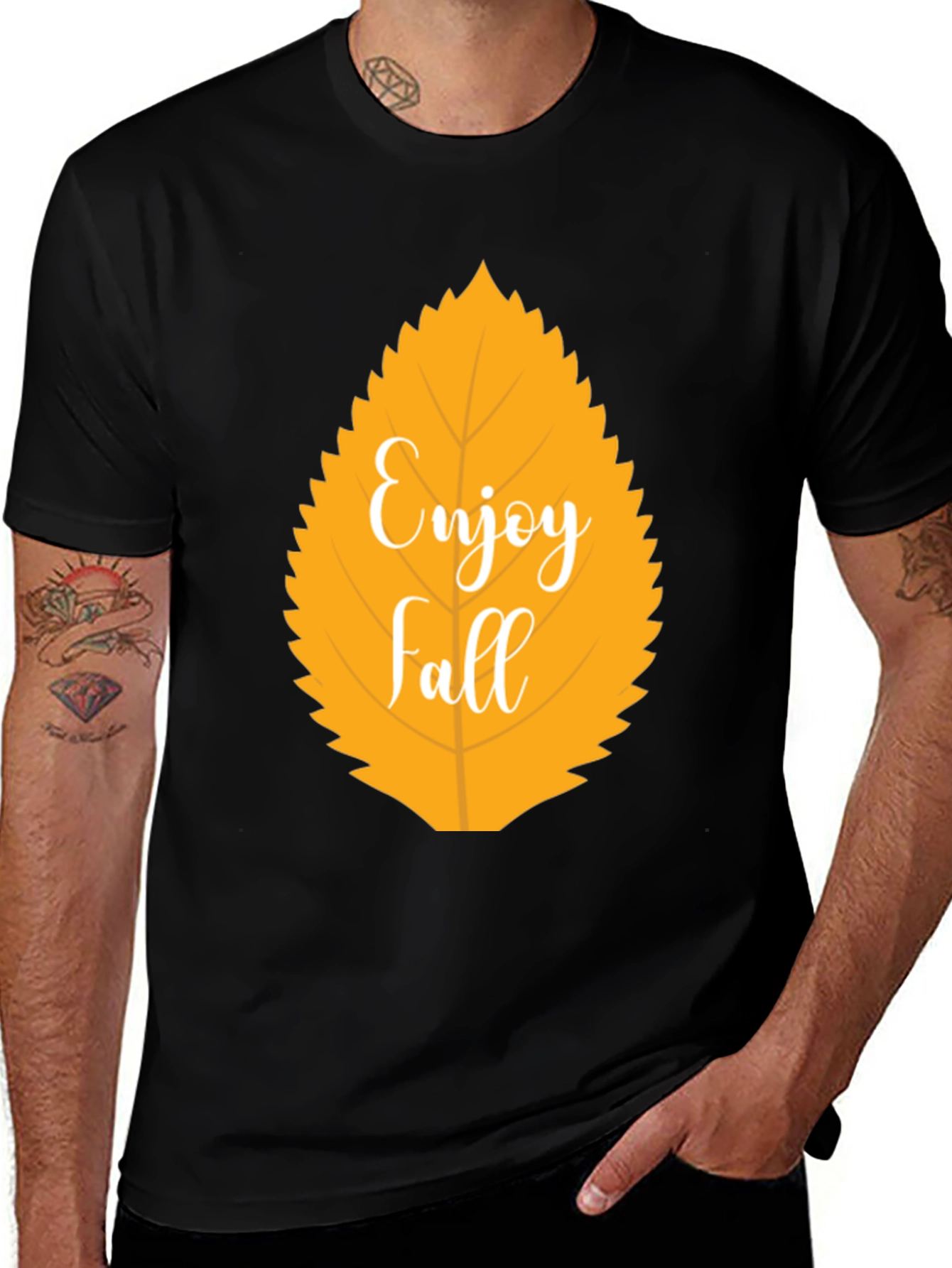Variant 23 of Enjoy Fall Leaf Graphic T-Shirt - Autumn Season Apparel