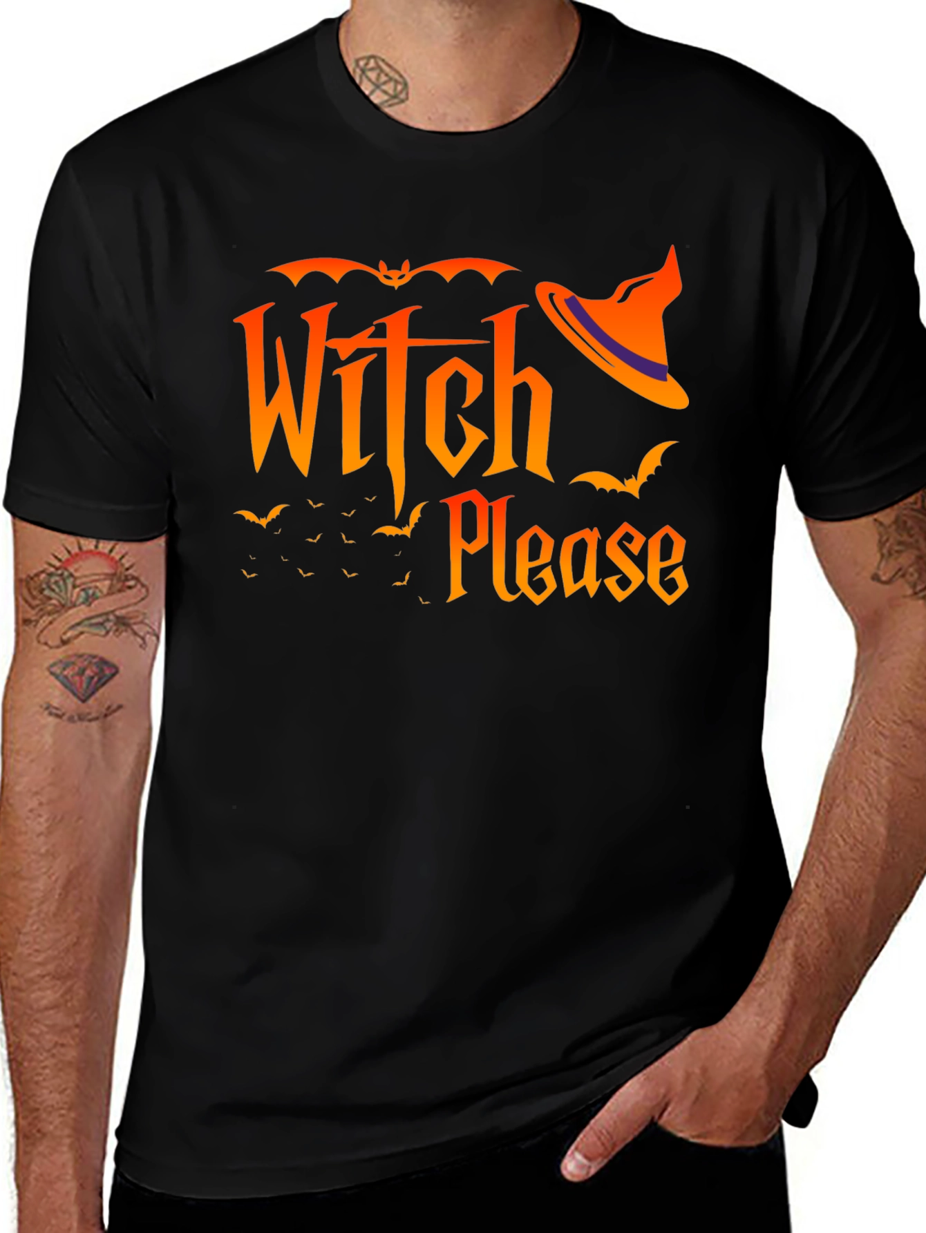 Witch Please Halloween Graphic T-Shirt